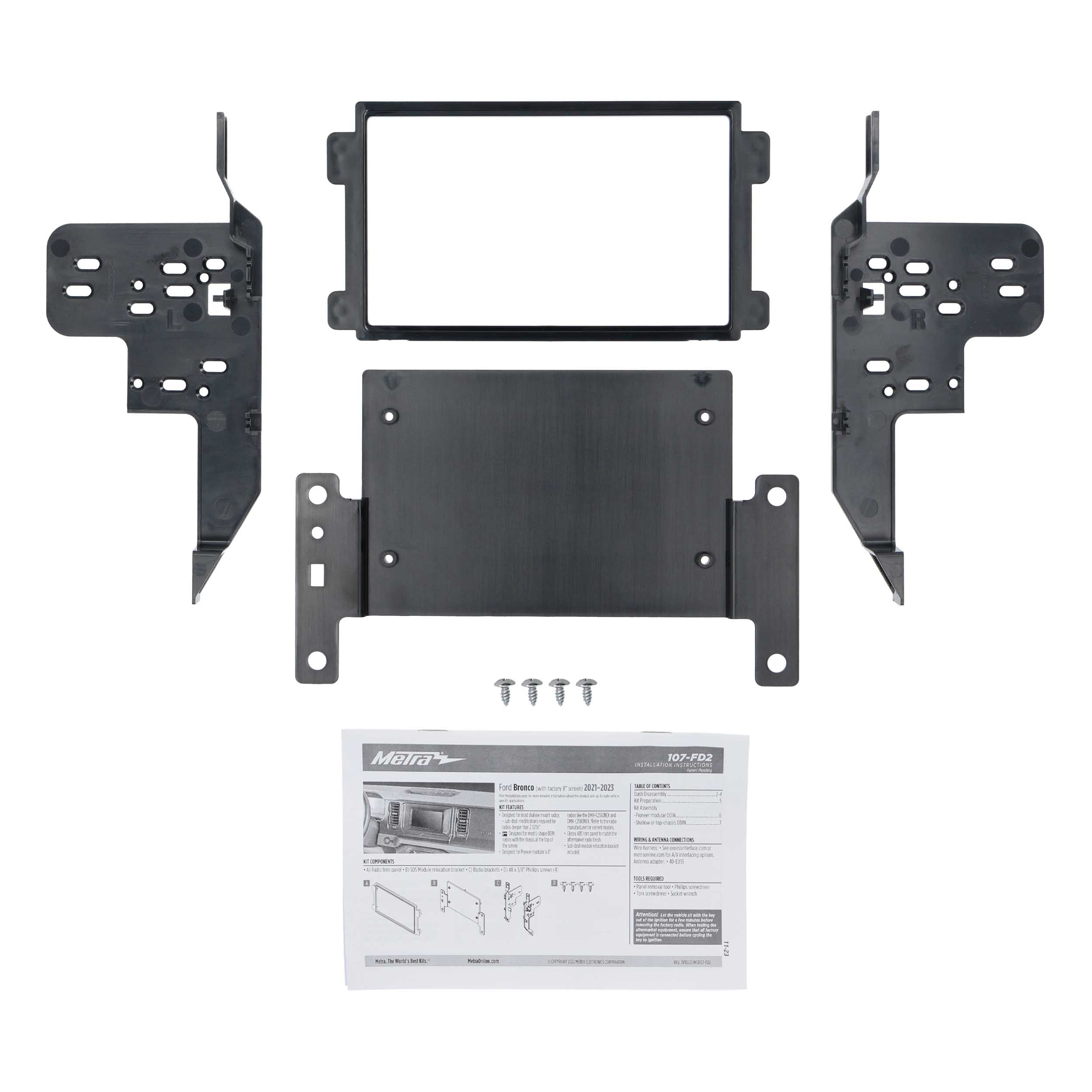 Ford Bronco 2021-2023 (with factory 8” Screen)