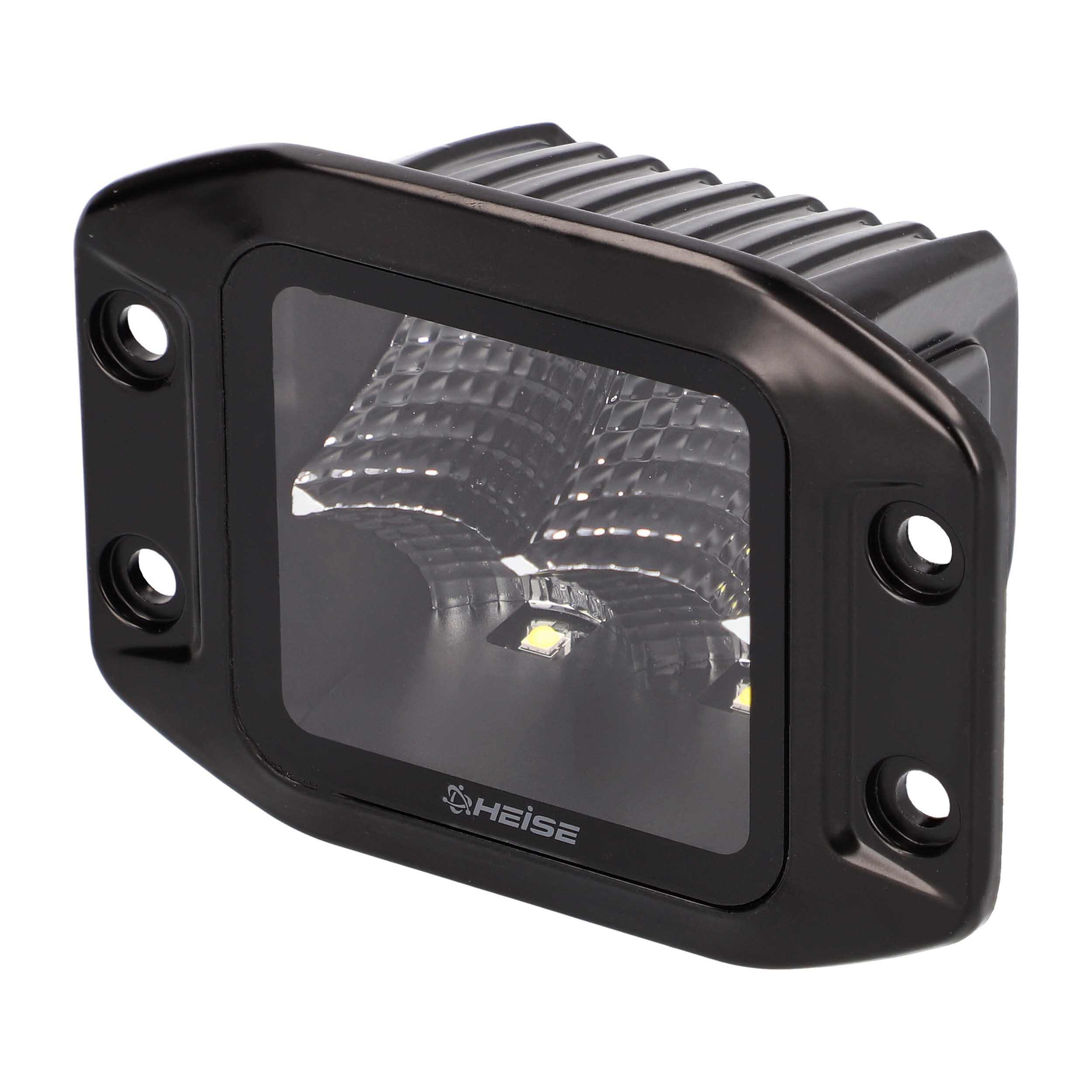 Blackout Flush Mount 3.5" Cube 4 LED Light - Flood