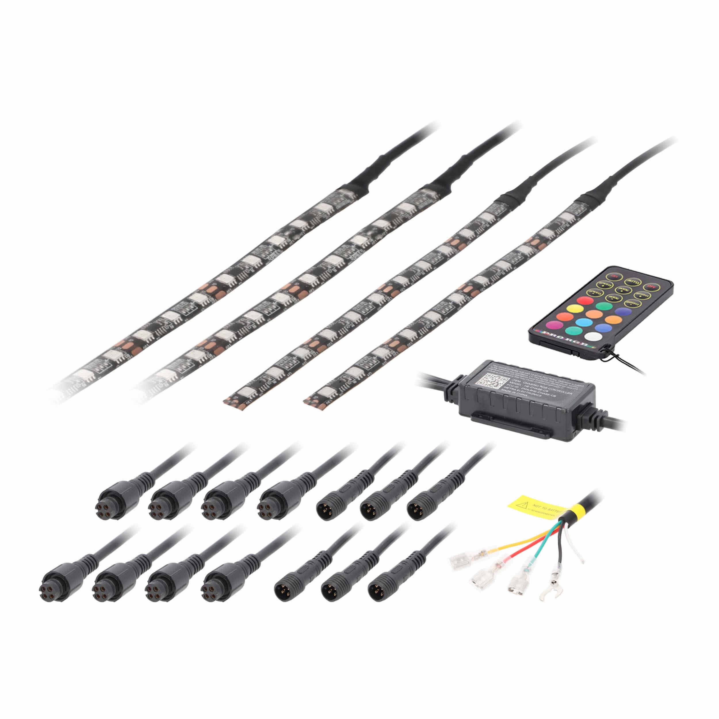 4-Piece Chasing LED Golf Cart Canopy Kit