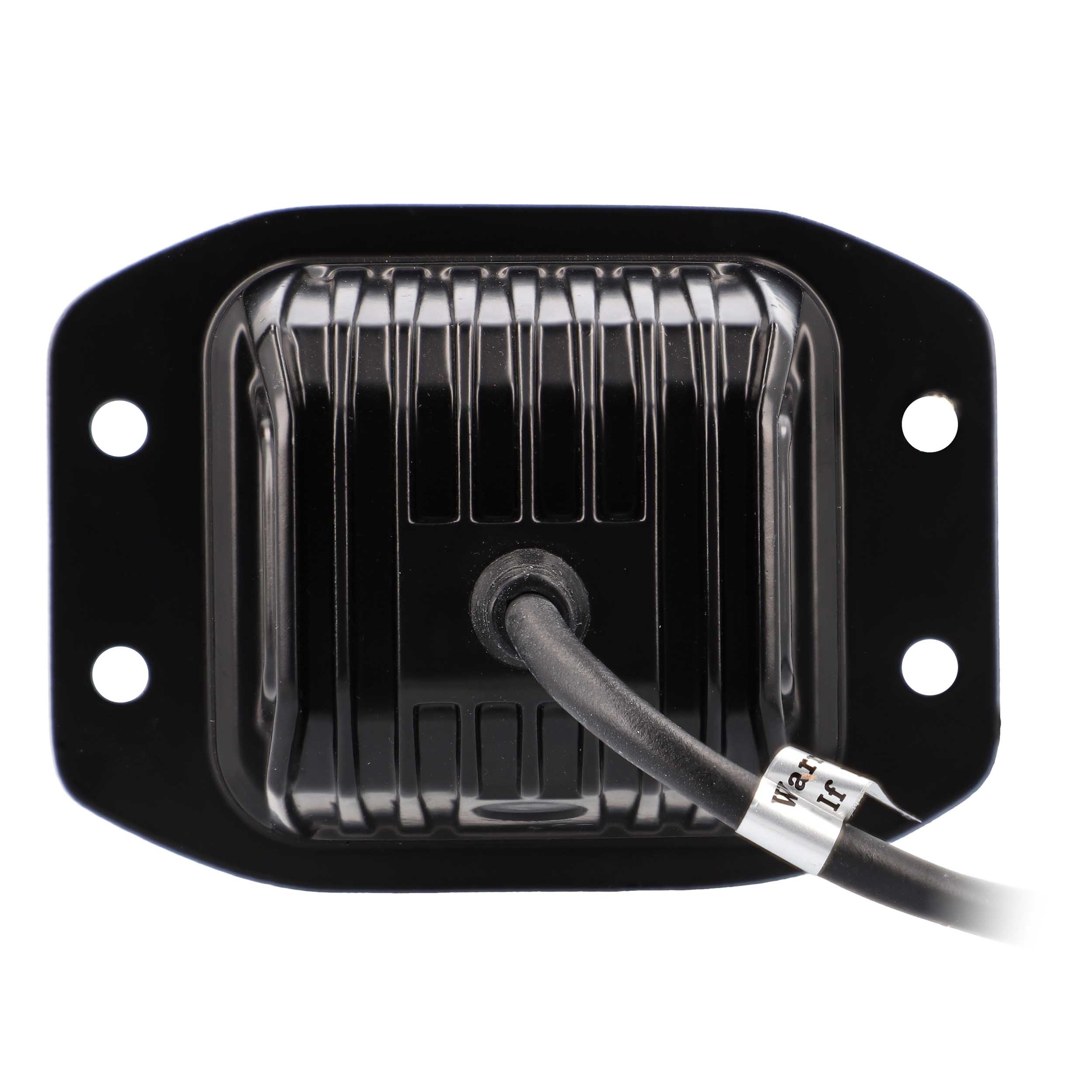 Blackout Flush Mount 3.5" Cube 4 LED Light - Flood