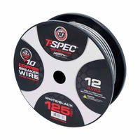 V10 OFC Speaker Wire | 12 AWG | 125 ft. | White/Black
