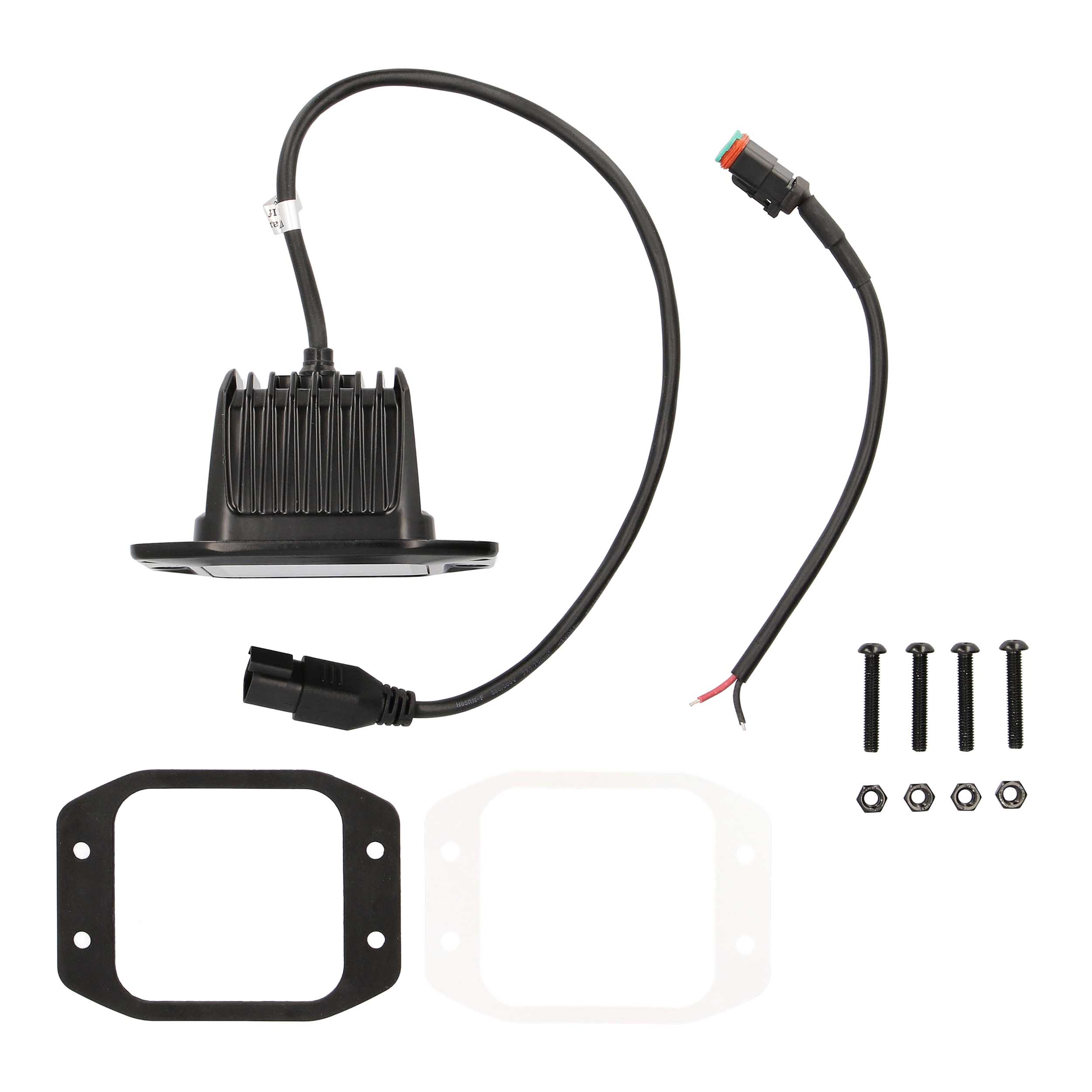 Blackout Flush Mount 3.5" Cube 4 LED Light - Flood