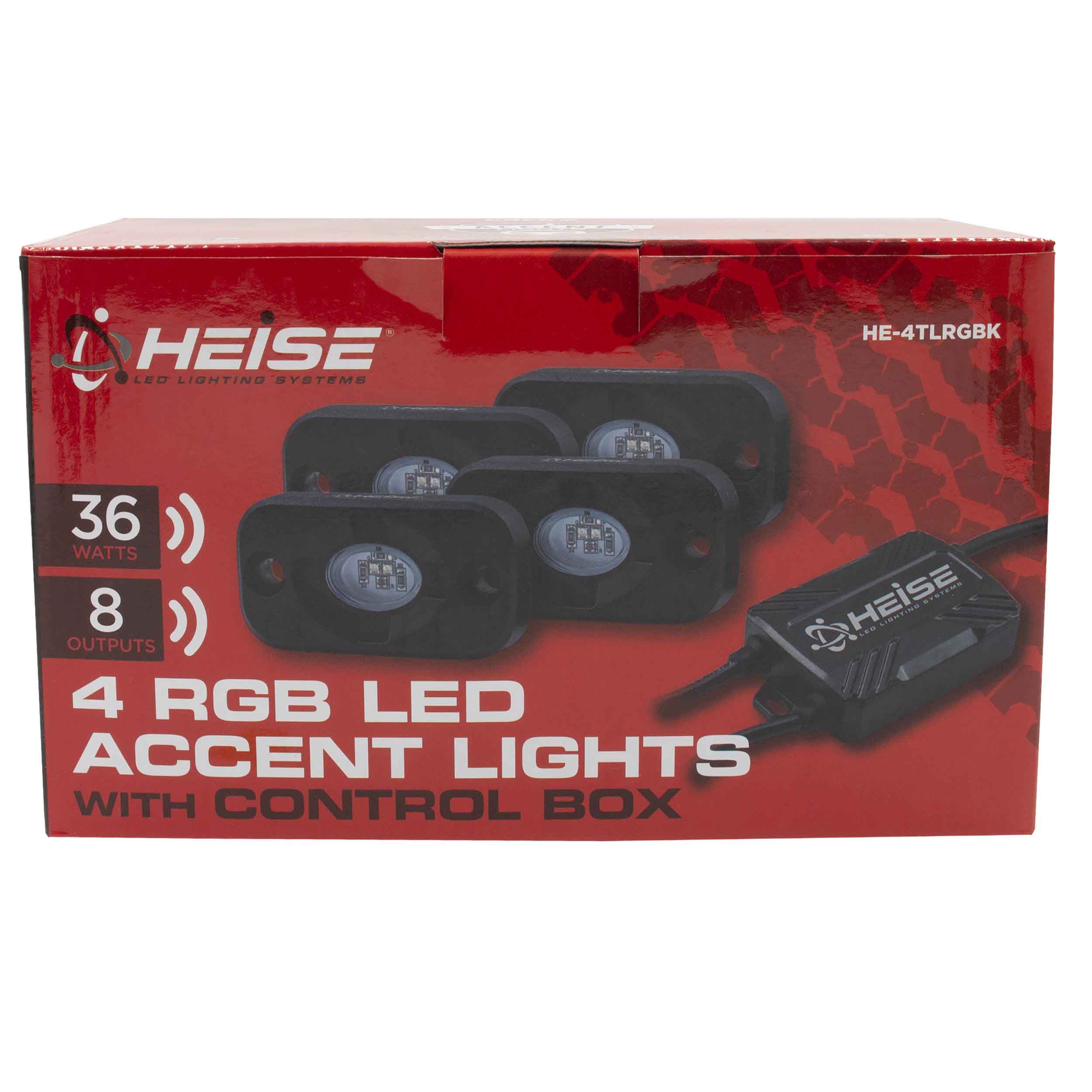 RGB Accent Light Kit - 4 RGB Pods, 3 LED