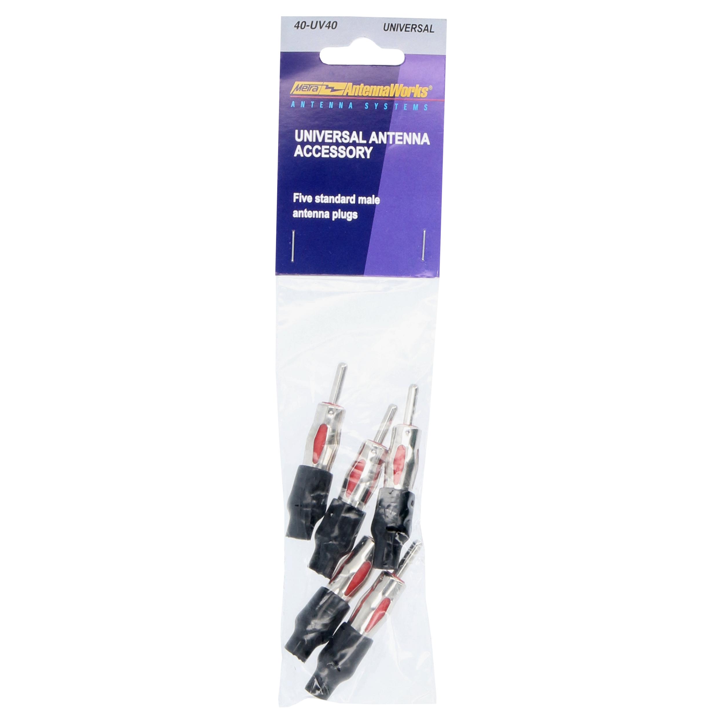 Universal Antenna Connectors - 5 Pack - Male