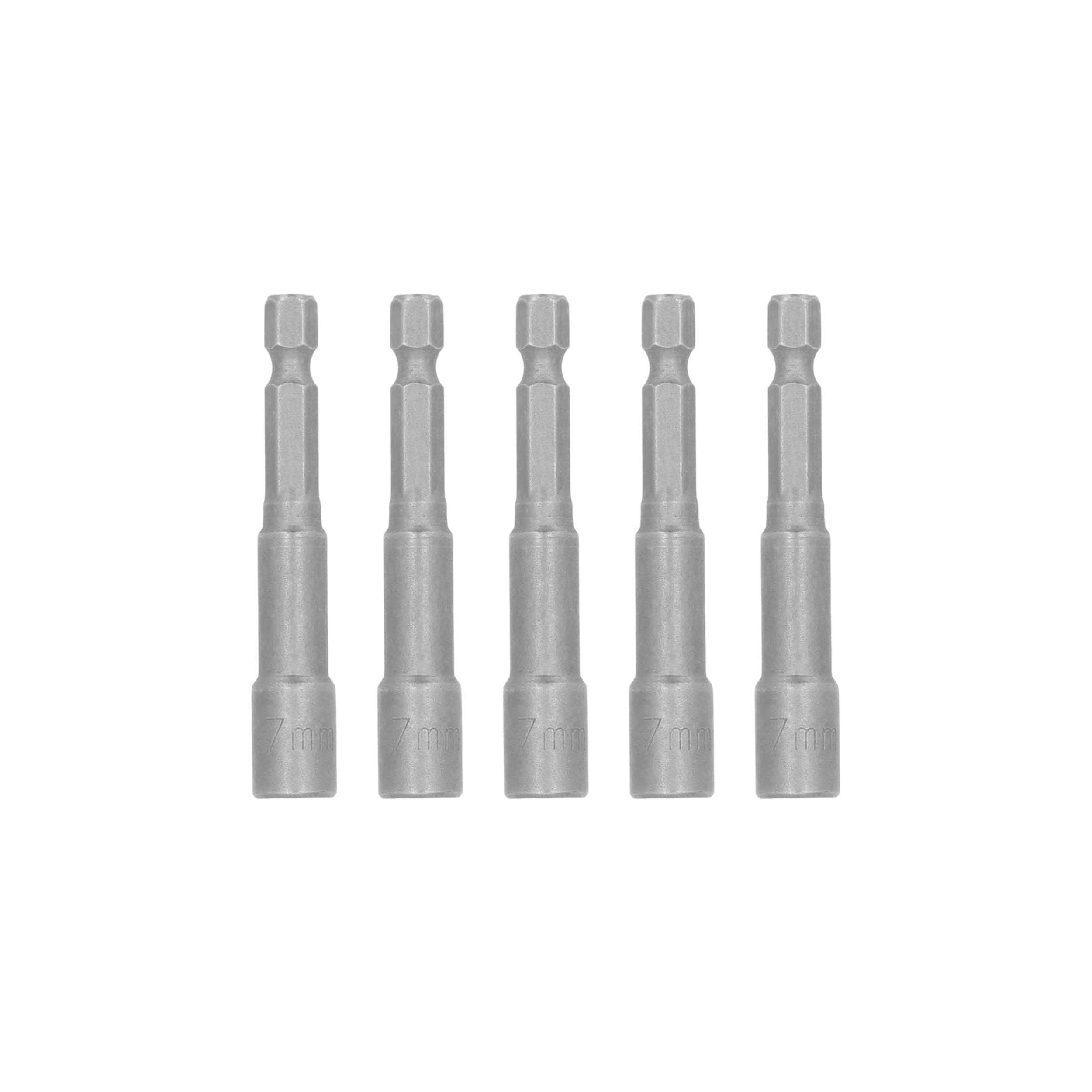 7MM Magnetic Metric Nut Driver 1/4" Drive 5PK