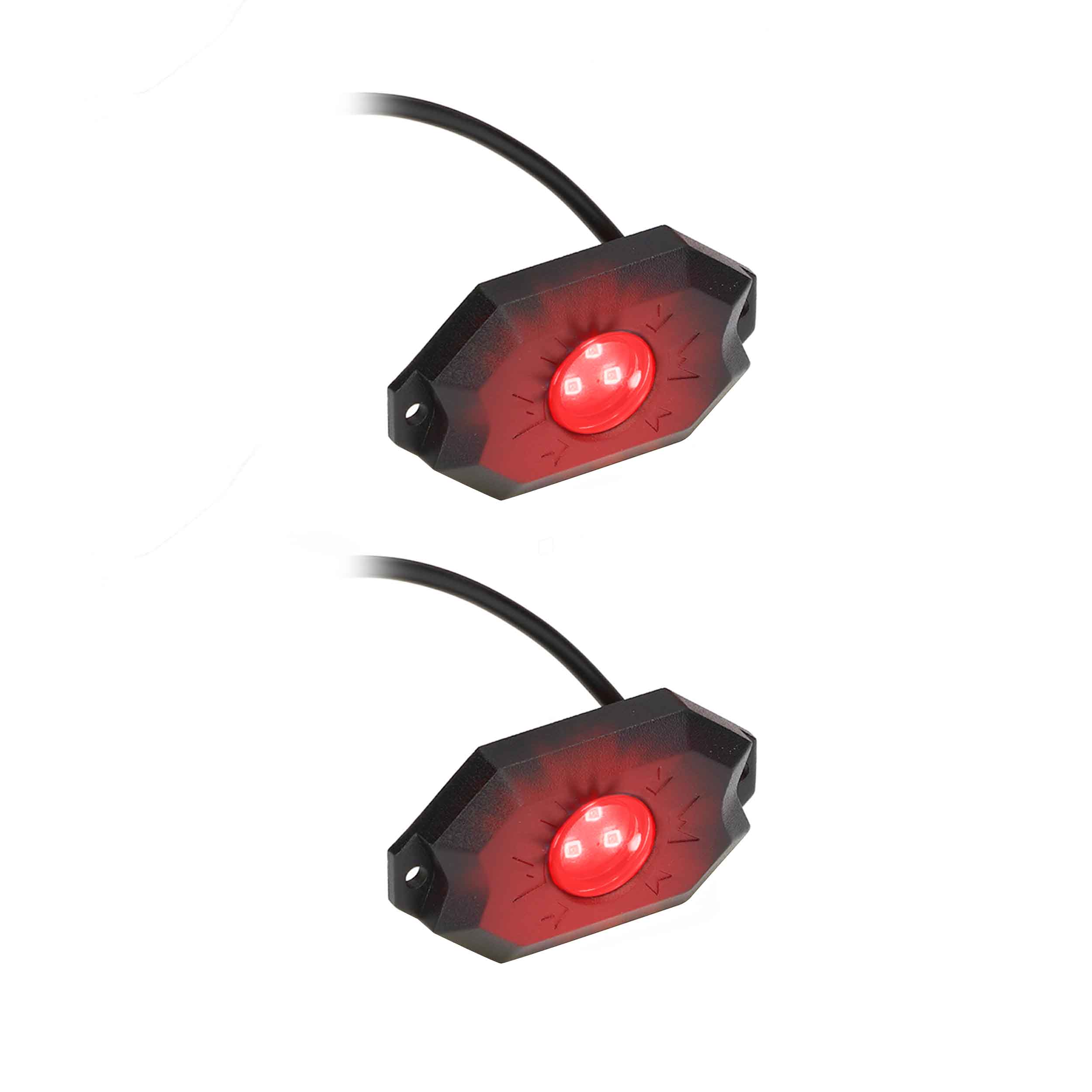 Daytona Lights Rock Lights (Red) - 2 Pack