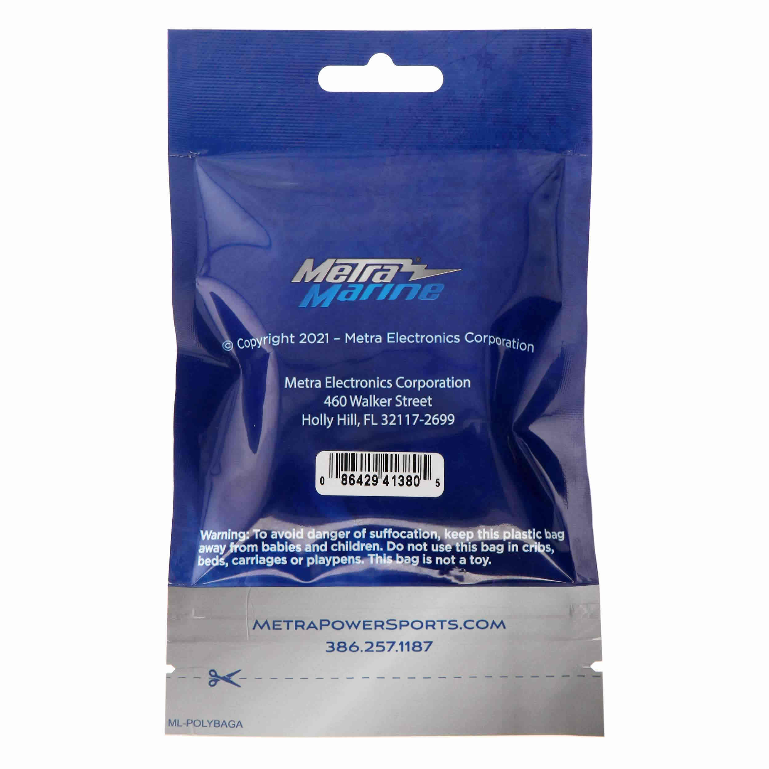 Blue 4-LED Accent Light - Chrome Plastic Bezel