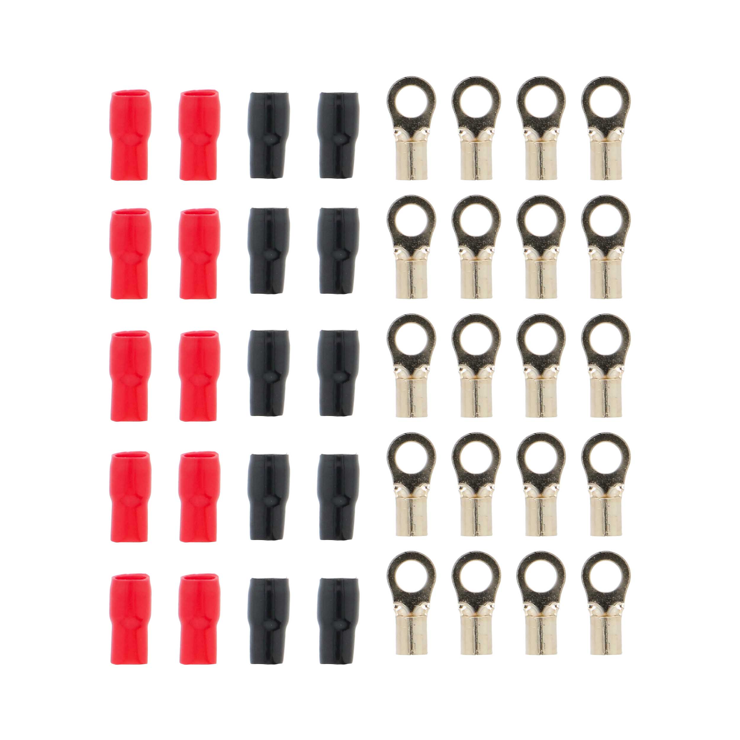 4 AWG 3/8in GOLD RING TERMINALS MID-SERIES -20PK