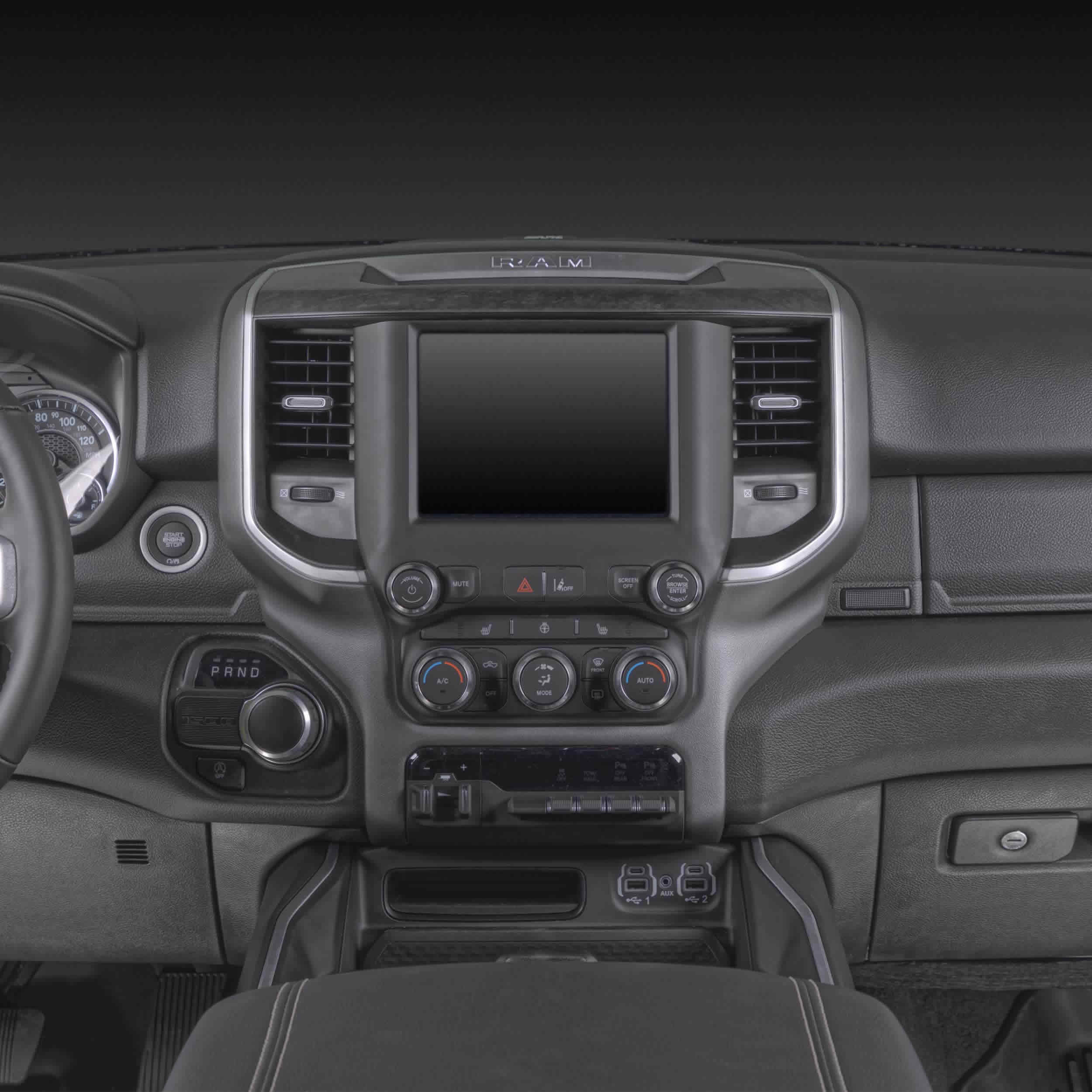 RAM 2019-2024 (with factory 8.4” screen & auto climate, excludes Classic models)