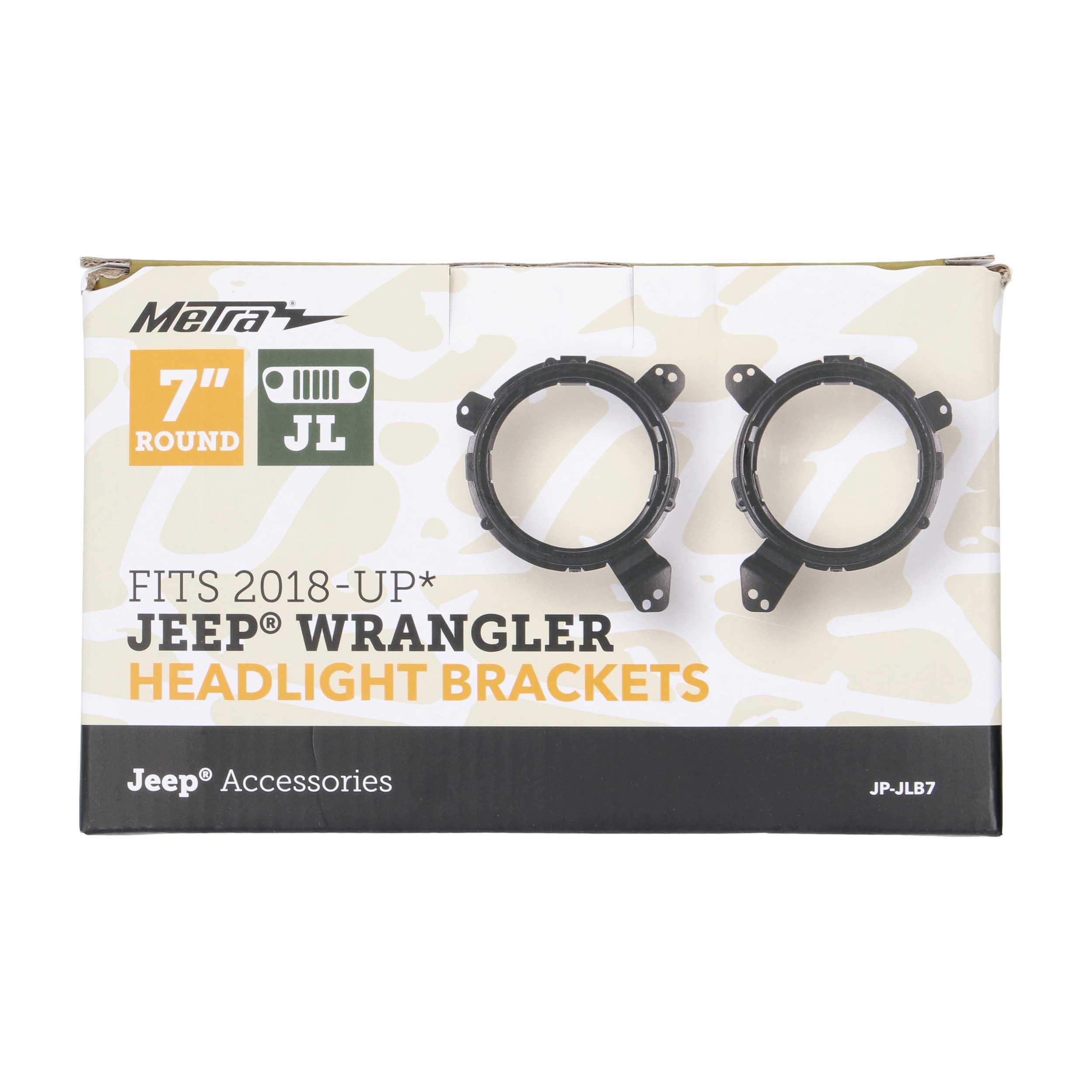 Headlight Adapter Brackets 7 Inch -  Wrangler JL 2018-Up