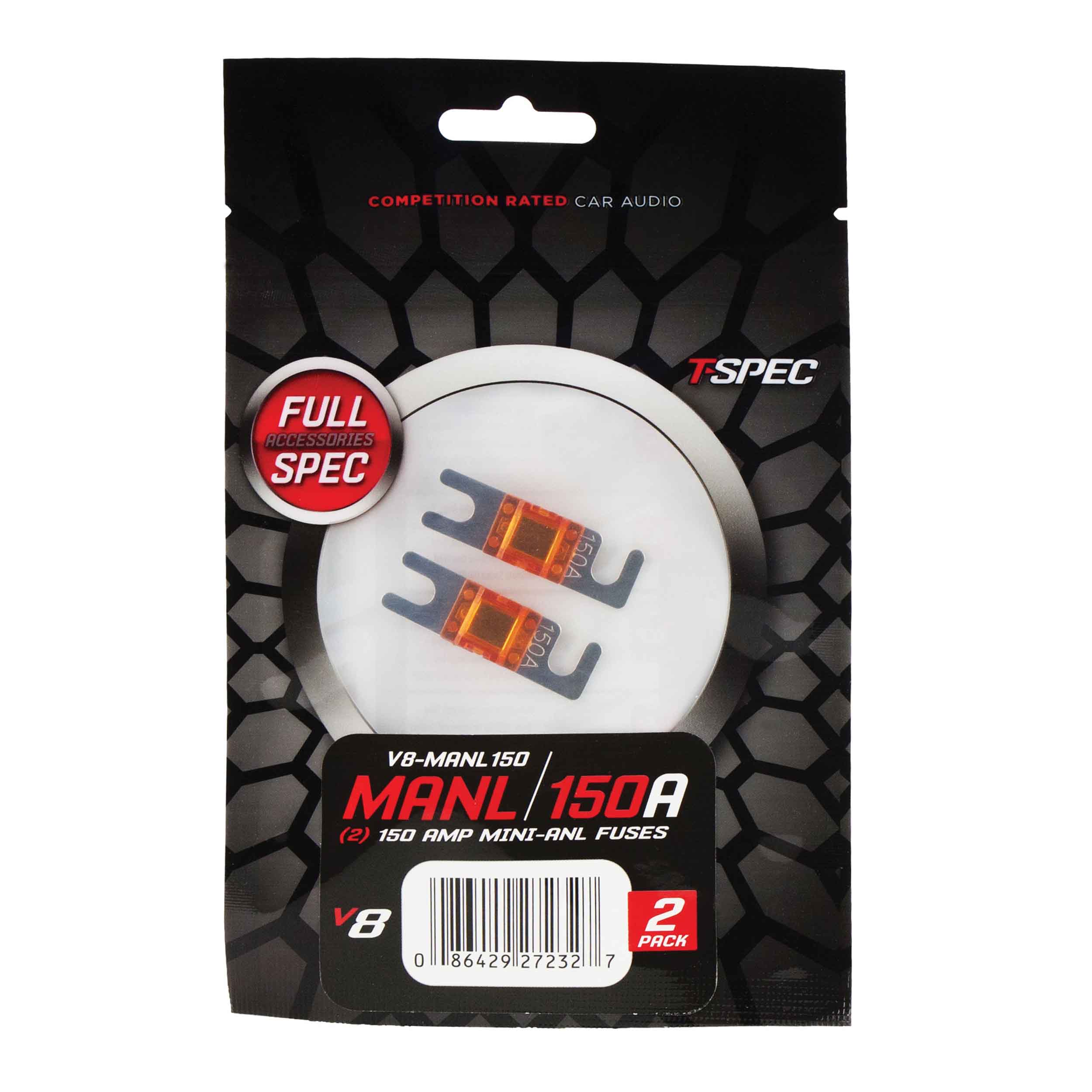 MINI ANL FUSES v8 SERIES NICKEL PLATED-2 PACK