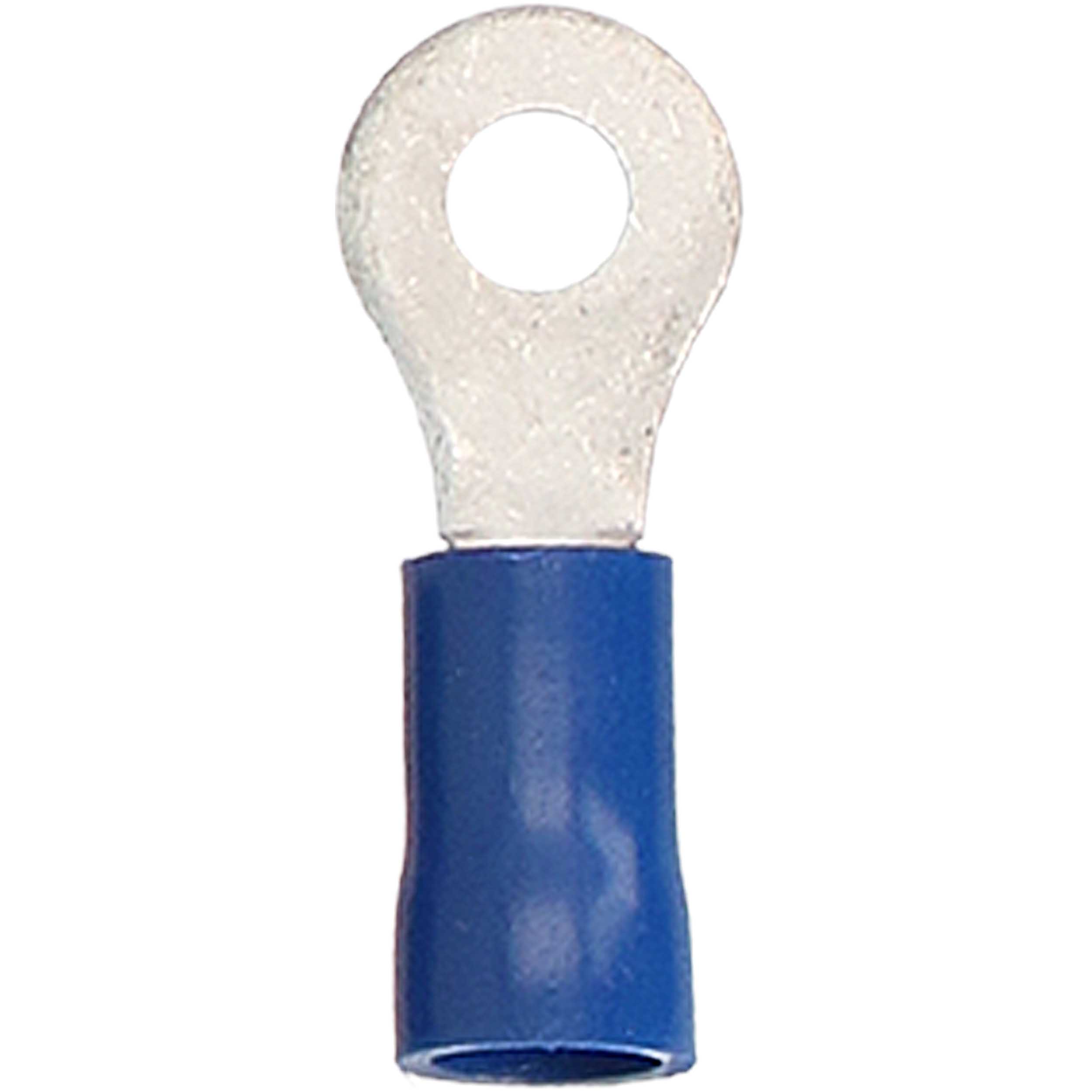Blue Vinyl Ring Terminal 16-14 Gauge #10 - Package of 100
