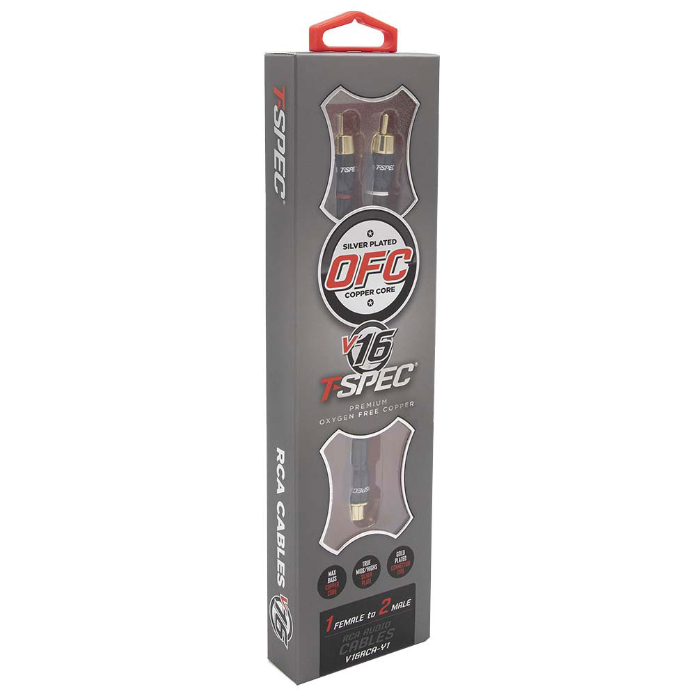 V16 Series RCA Audio Cables - 1 Female 2 Males