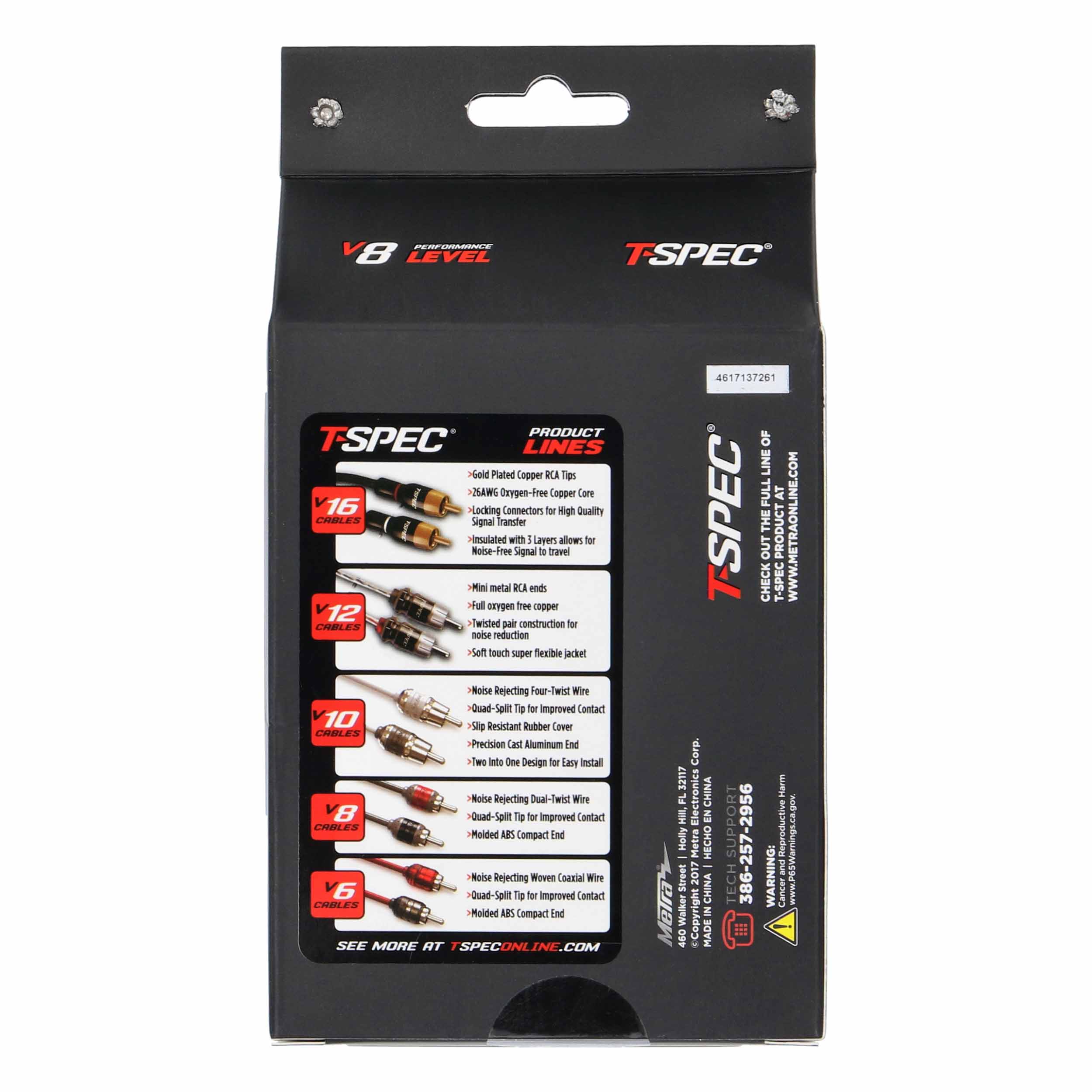 RCA v8 Series 2-Channel Audio Cable - 1F-2M