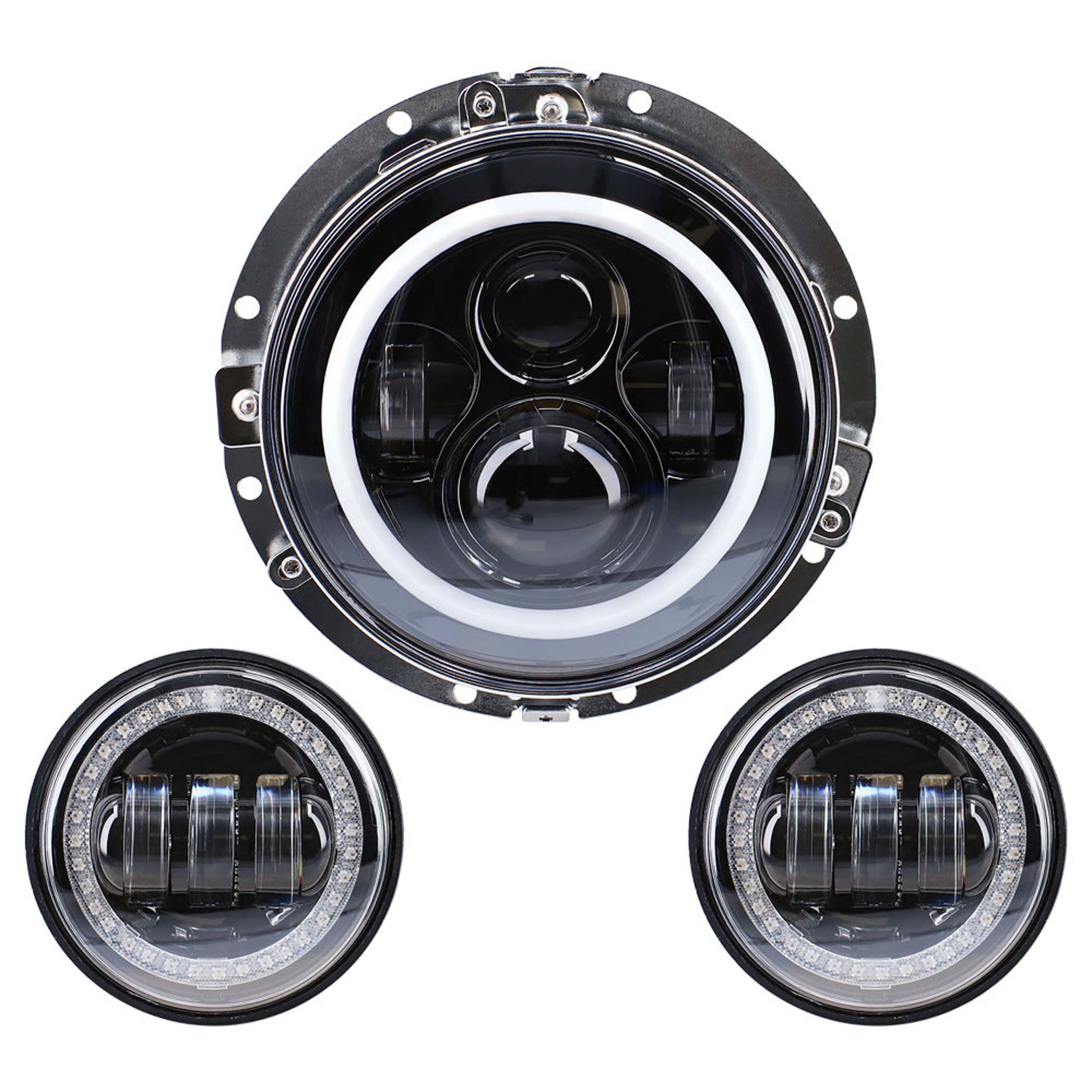 Round Motorcycle Headlight - 7 Inch/4.5 Inch