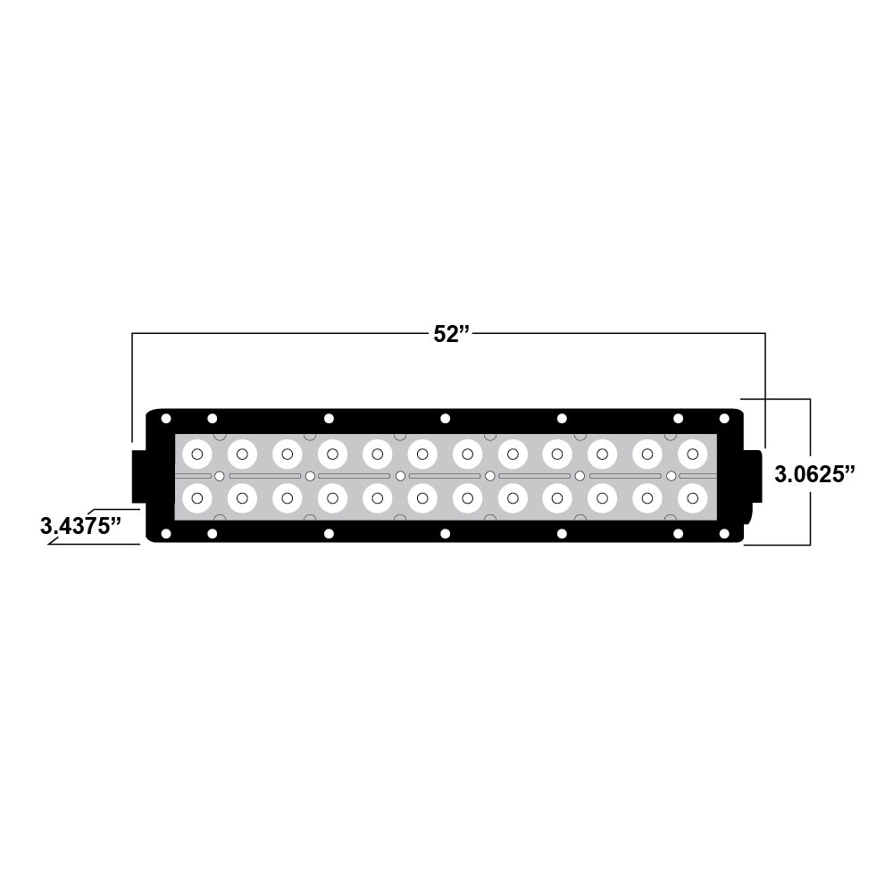 Daytona Lights 52" Dual Row LED Lightbar