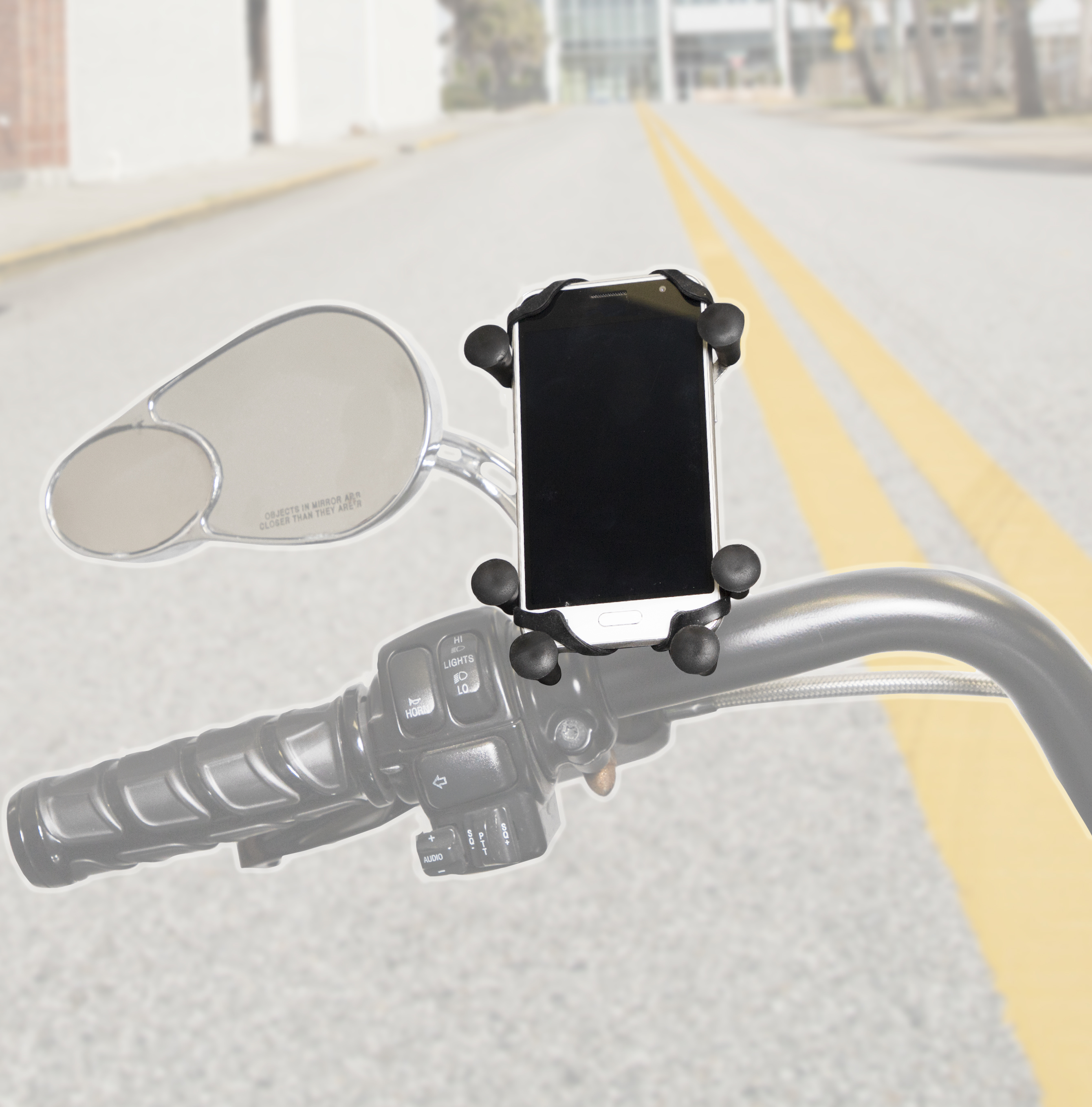 Hex-Grip Phone Mount for Motorcycles