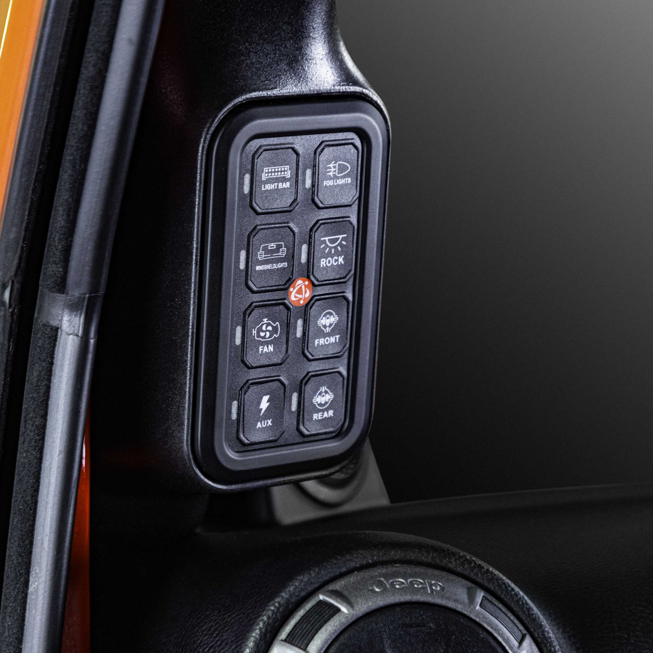 A-Pillar 8-Gang Switch Panel System