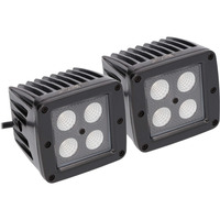 Daytona Lights Blackout 3" Cube Lights - 4 LED Flood (2Pk)