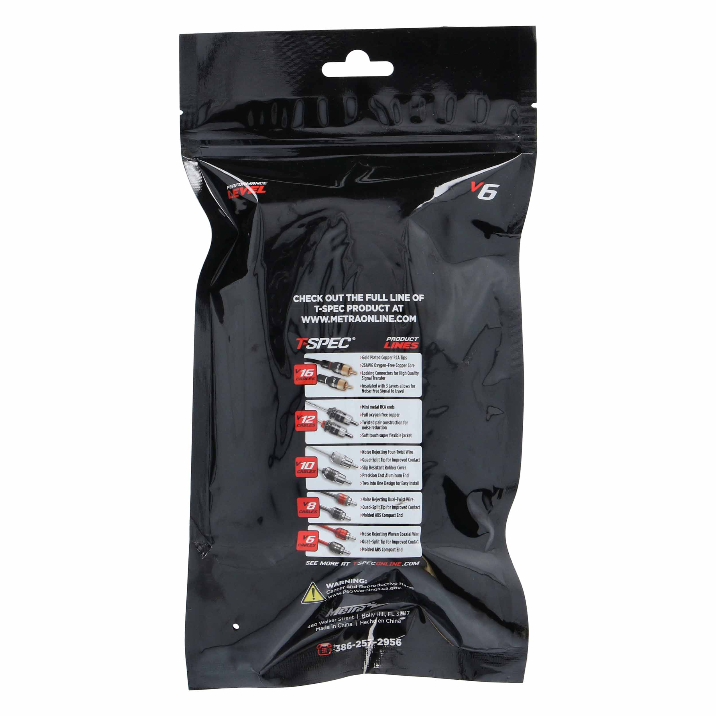 RCA v6 Series 4-Channel Audio Cable - 17 FT