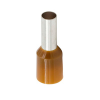Brown 8 GA Ferrules - Package of 100