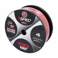 V12 OFC Power Wire | 4 AWG | 100 ft. | Red