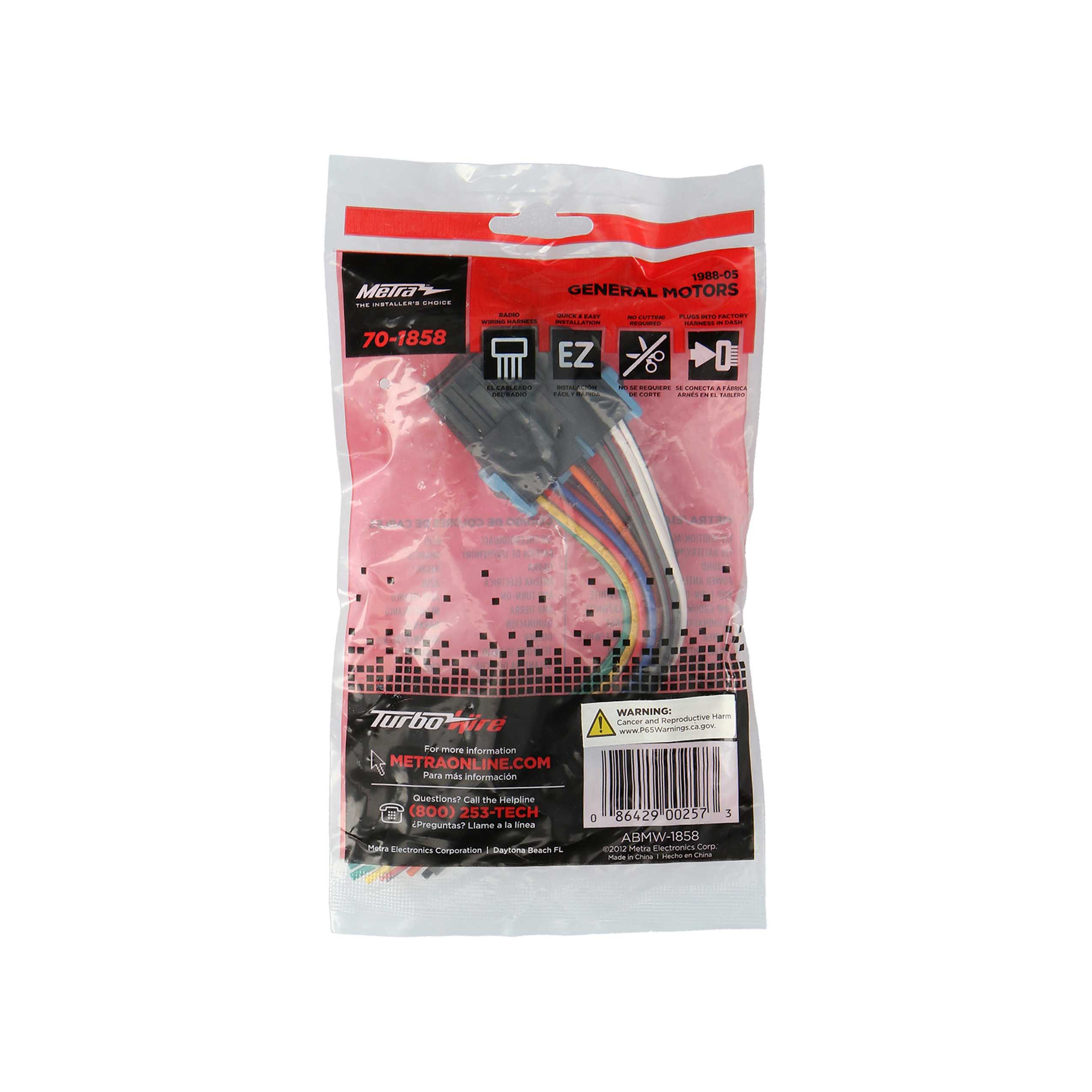 Radio Replacement Harness - Fits GM 1986-2005 (21-pin)