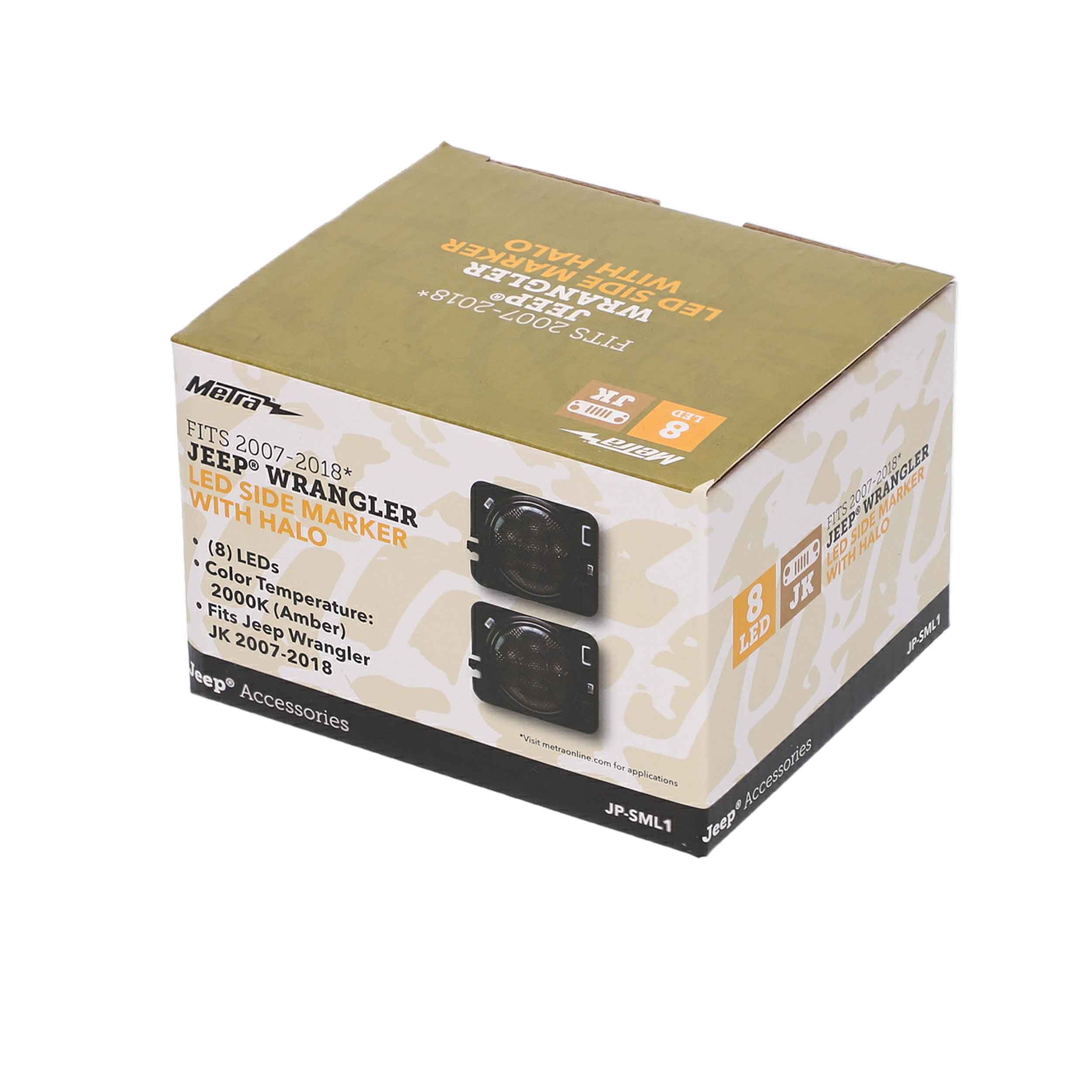 Amber LED Side Marker with Halo - Wrangler JK 2007-2018