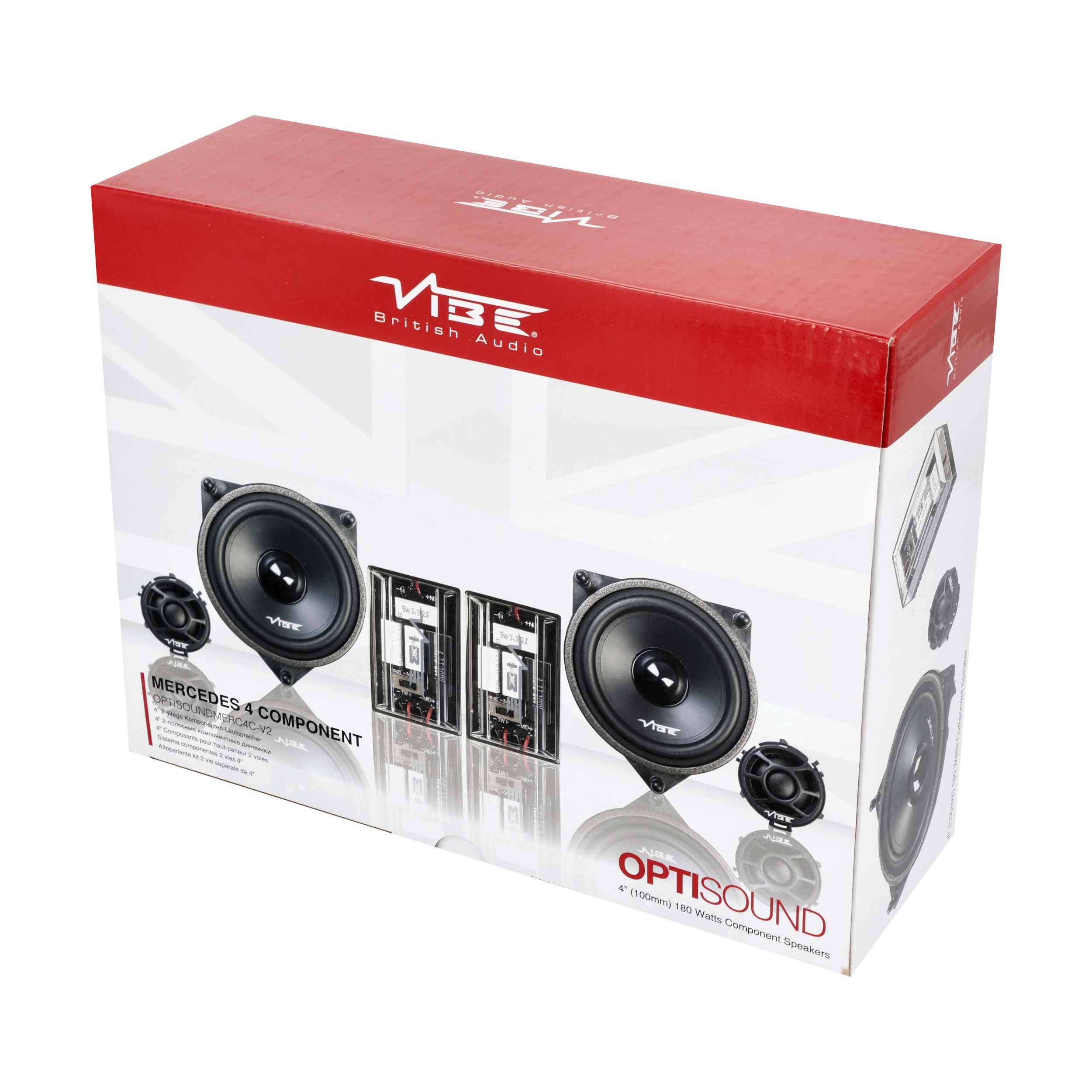 4" Plug-N-Play Component Speaker Kit - Mercedes