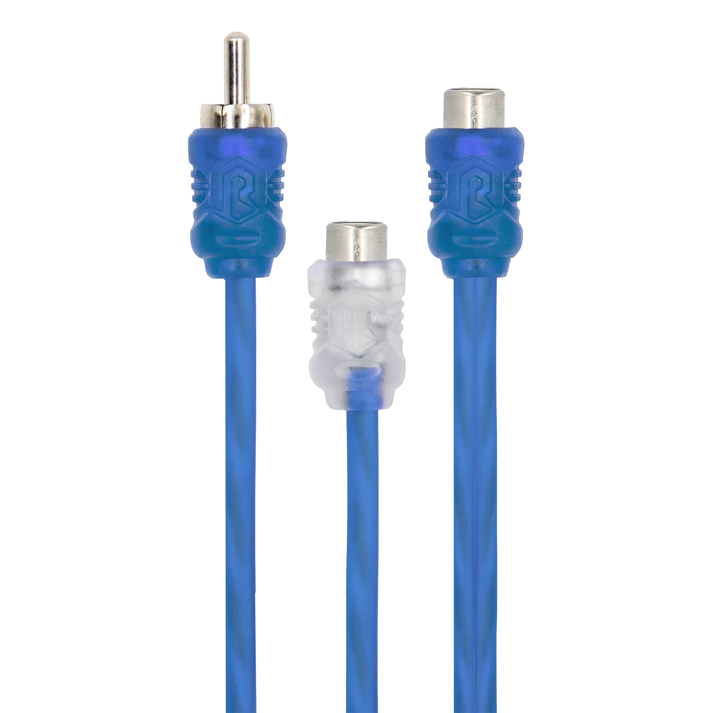 R2 Bulk Series RCA Y Cable | 1 Male to 2 Female | 9 in. | 10 Pack
