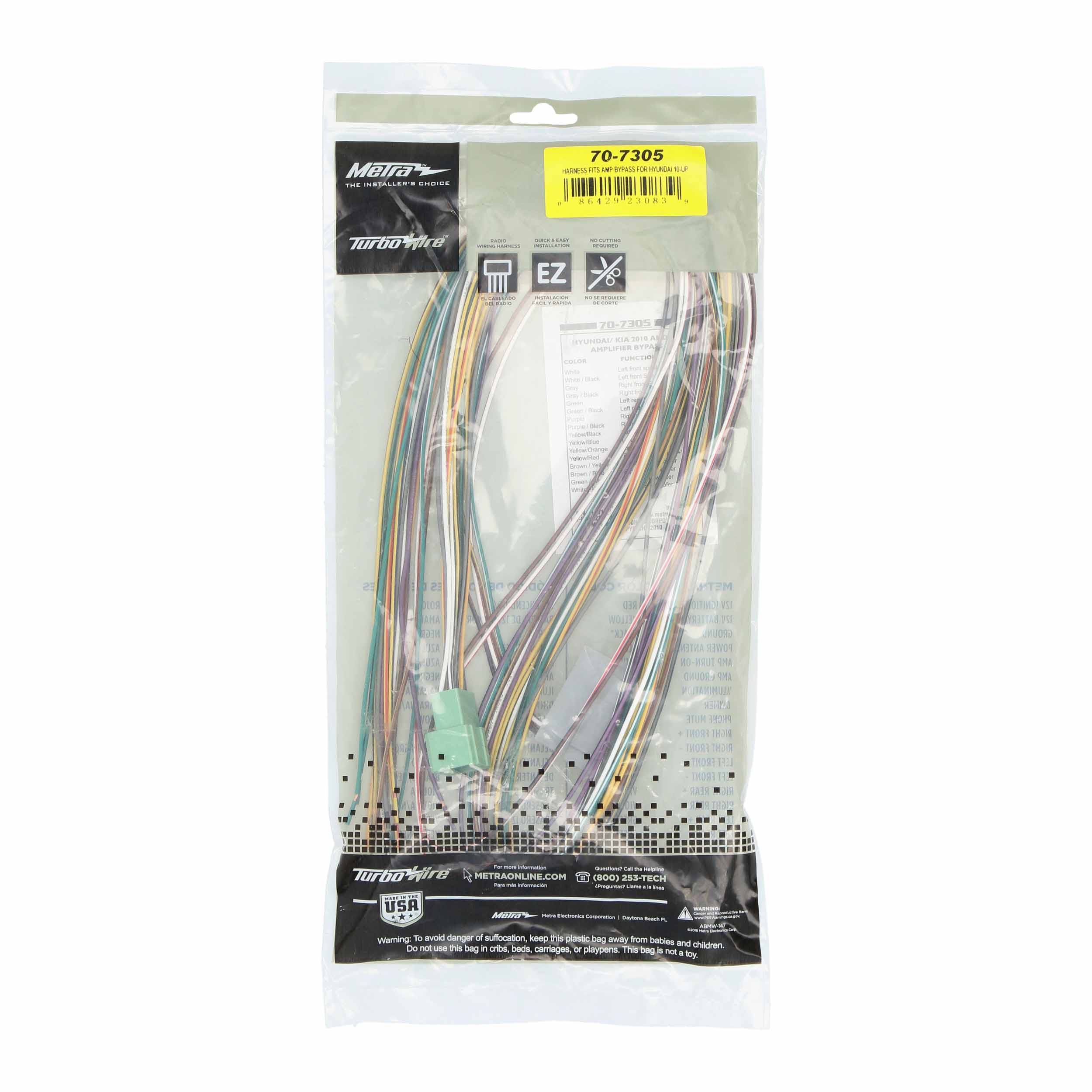 Amp Bypass Harness - Hyundai / Kia 2010-2016