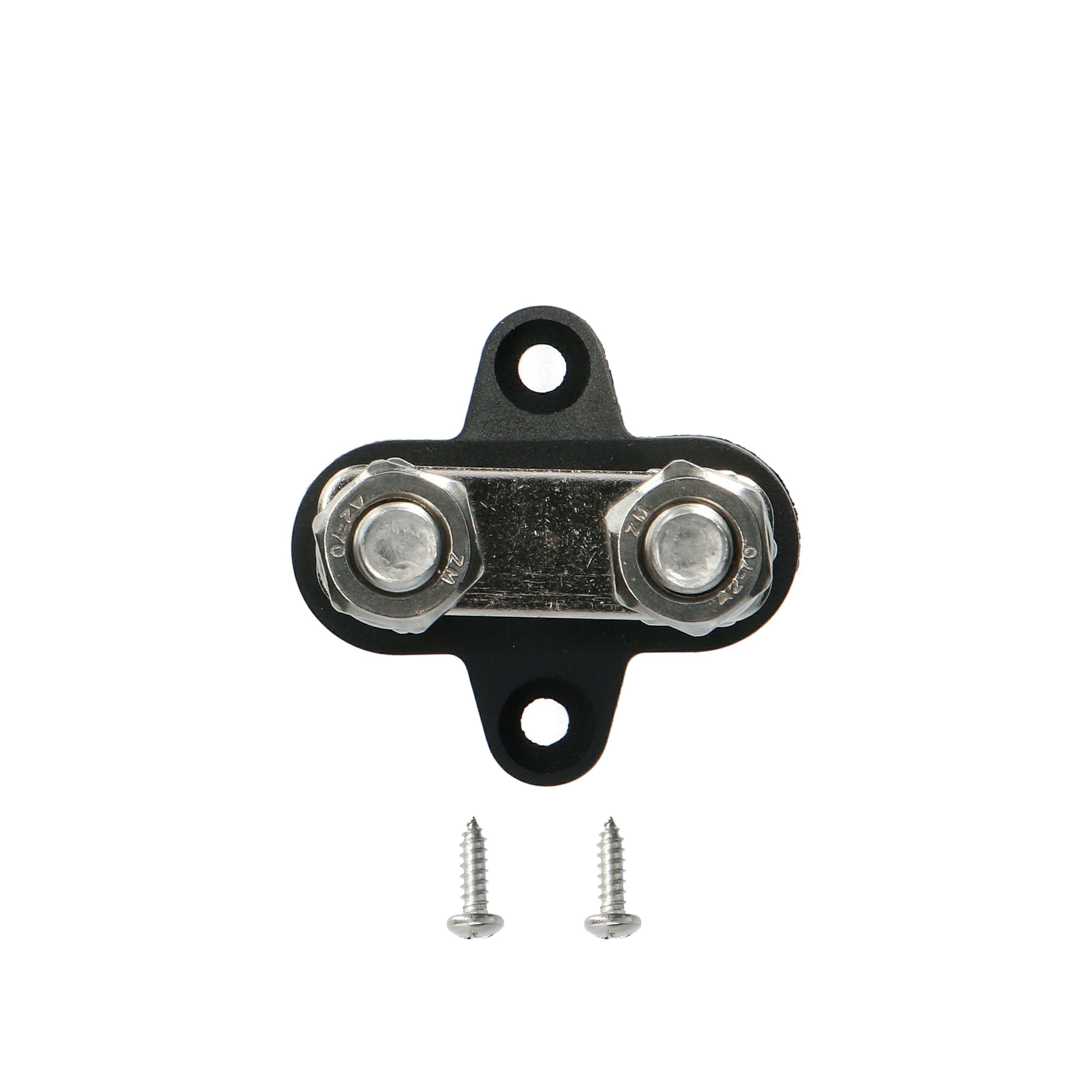 Black M8 Dual Terminal Studs with Link  - 5/16 Inch