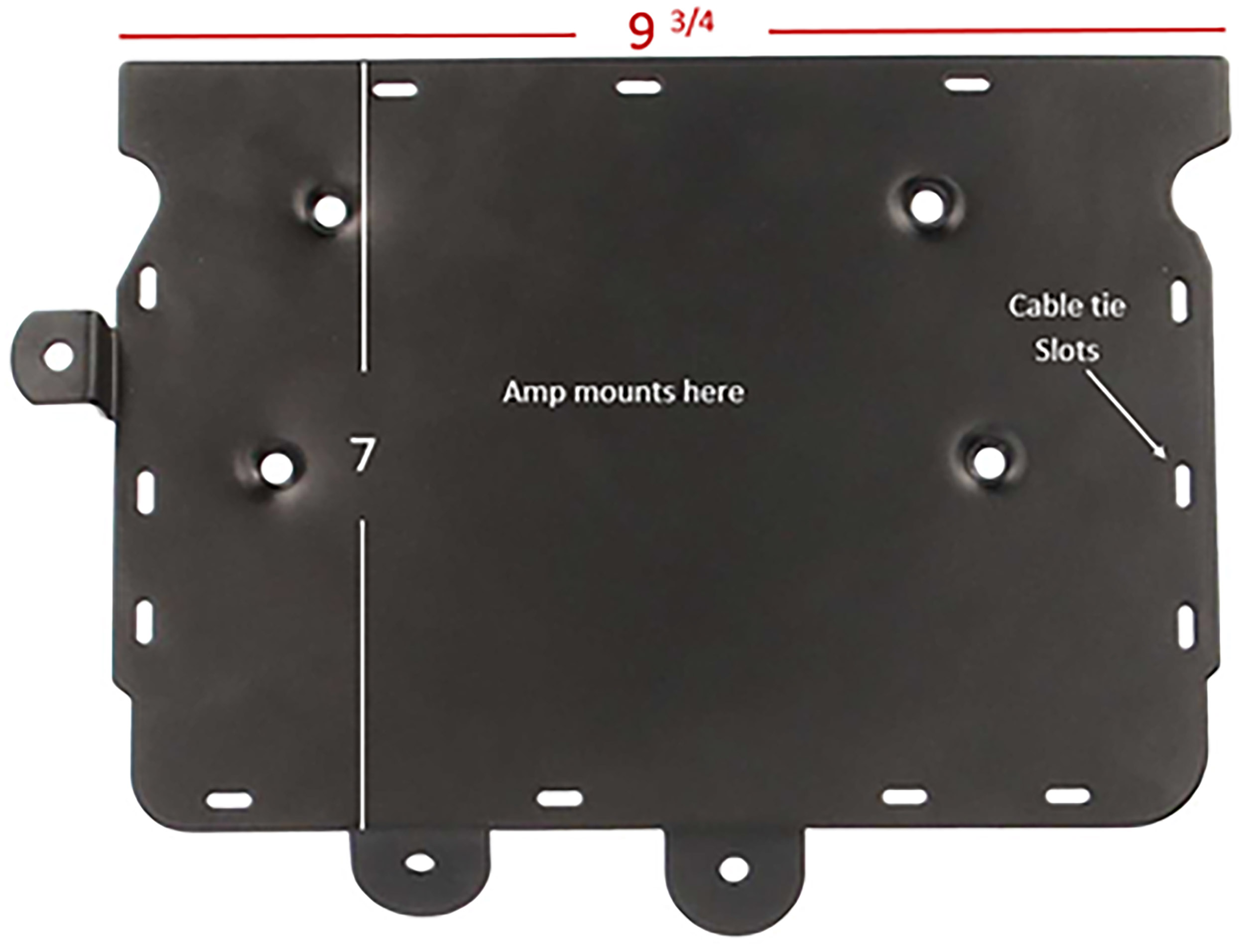 AMP MOUNTING PLATE - Fits Harley-Davidson FLH 2014-2023.5