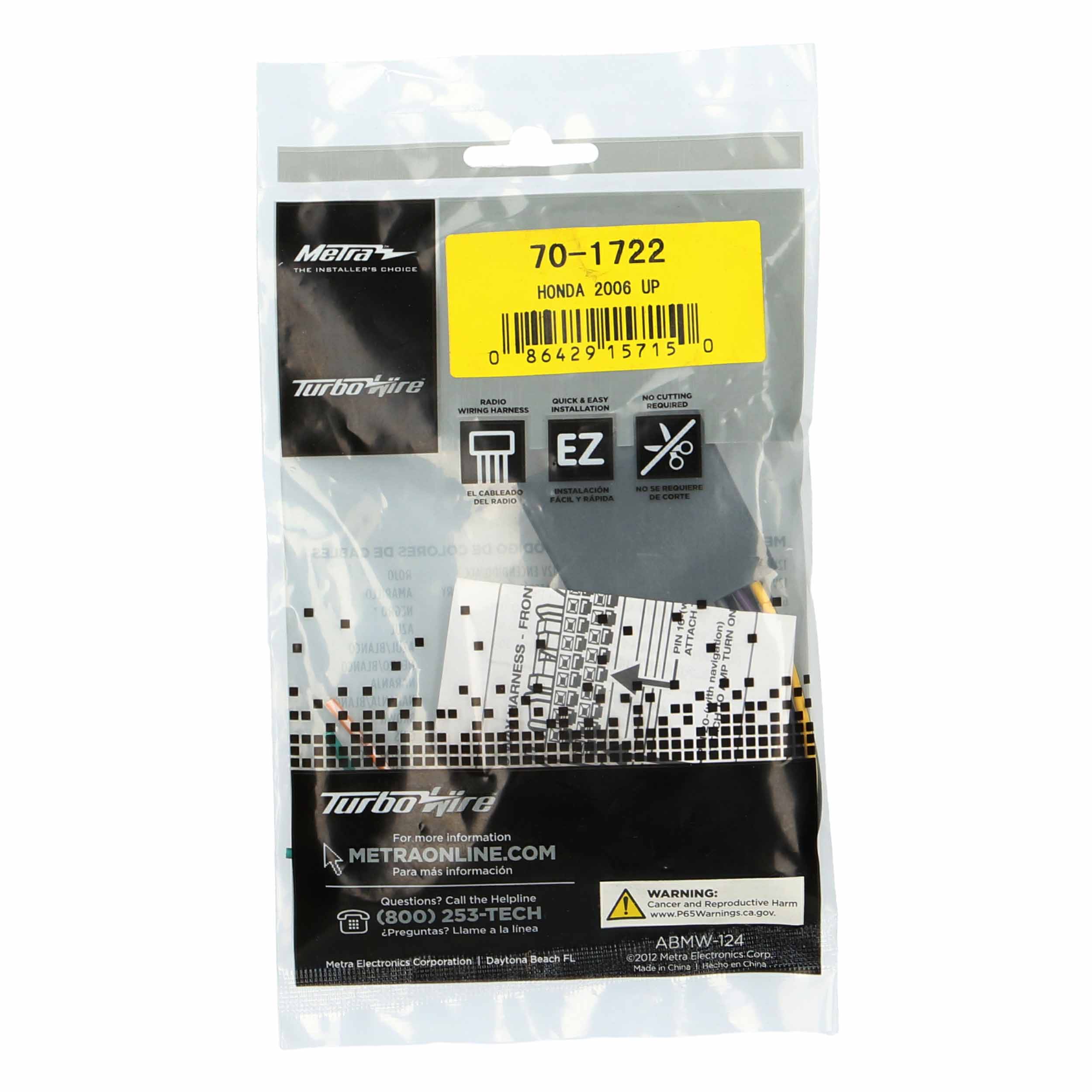 Radio Replacement Harness - Fits Honda 2006-2014