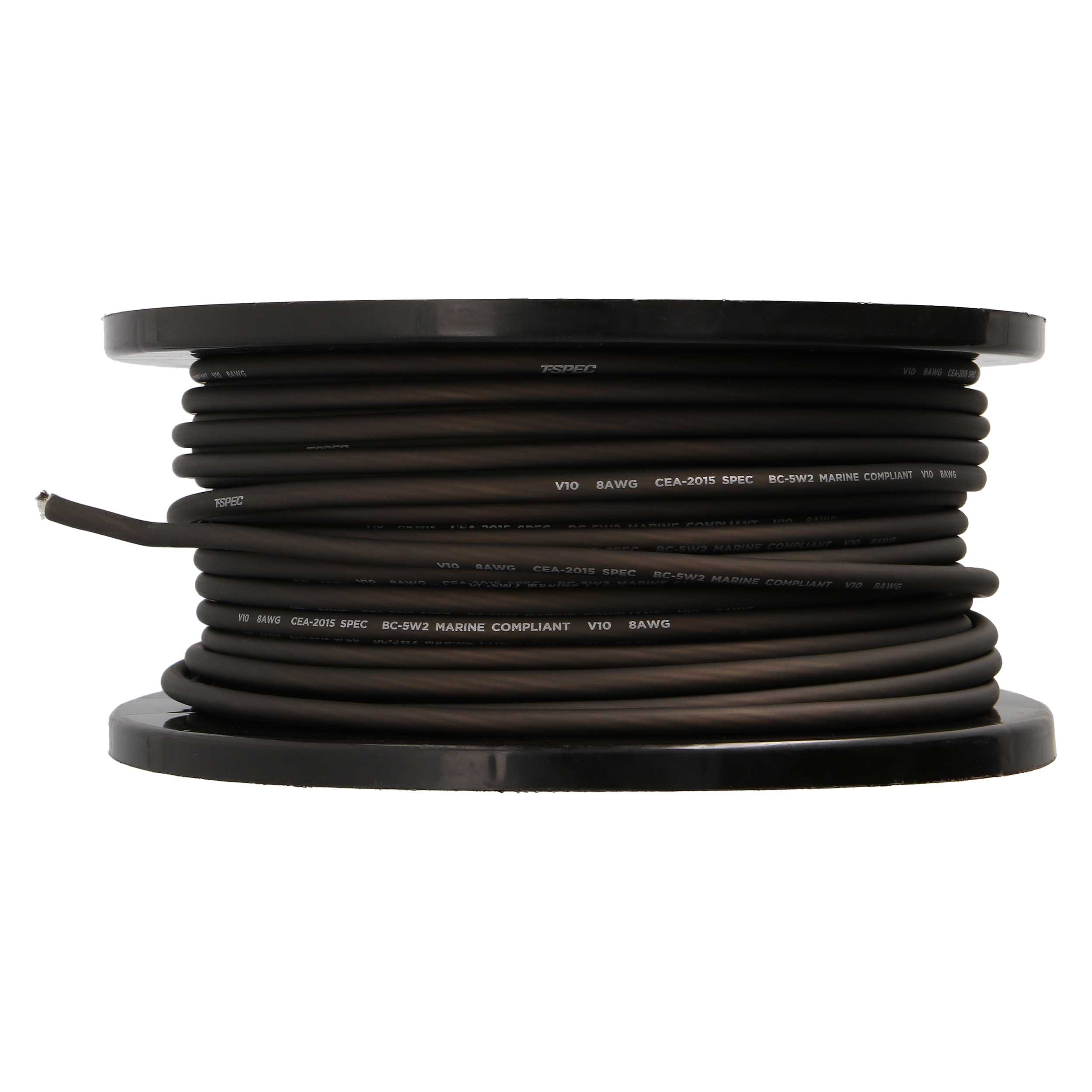8 AWG 250FT MATTE BLACK OFC POWER WIRE - v10 SERIES