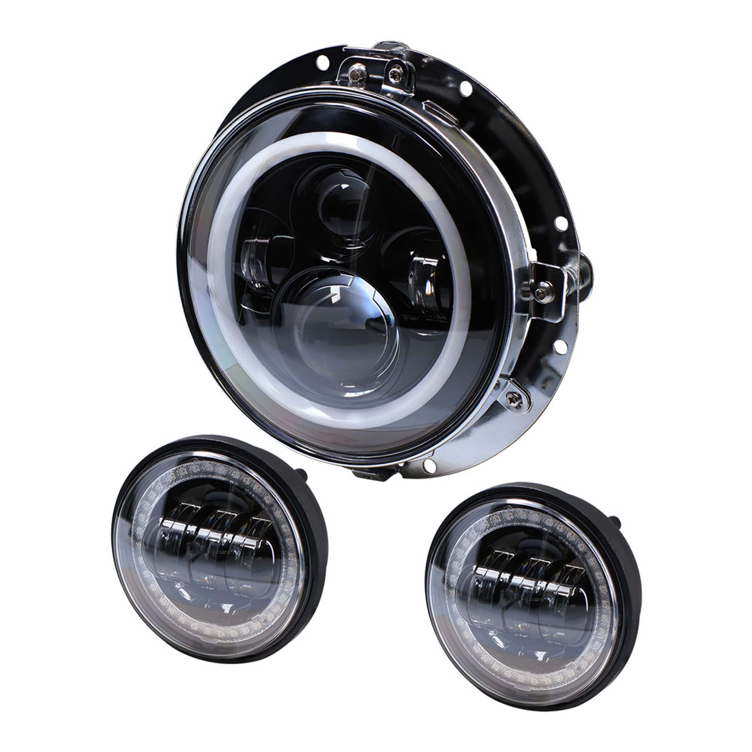 Round Motorcycle Headlight - 7 Inch/4.5 Inch