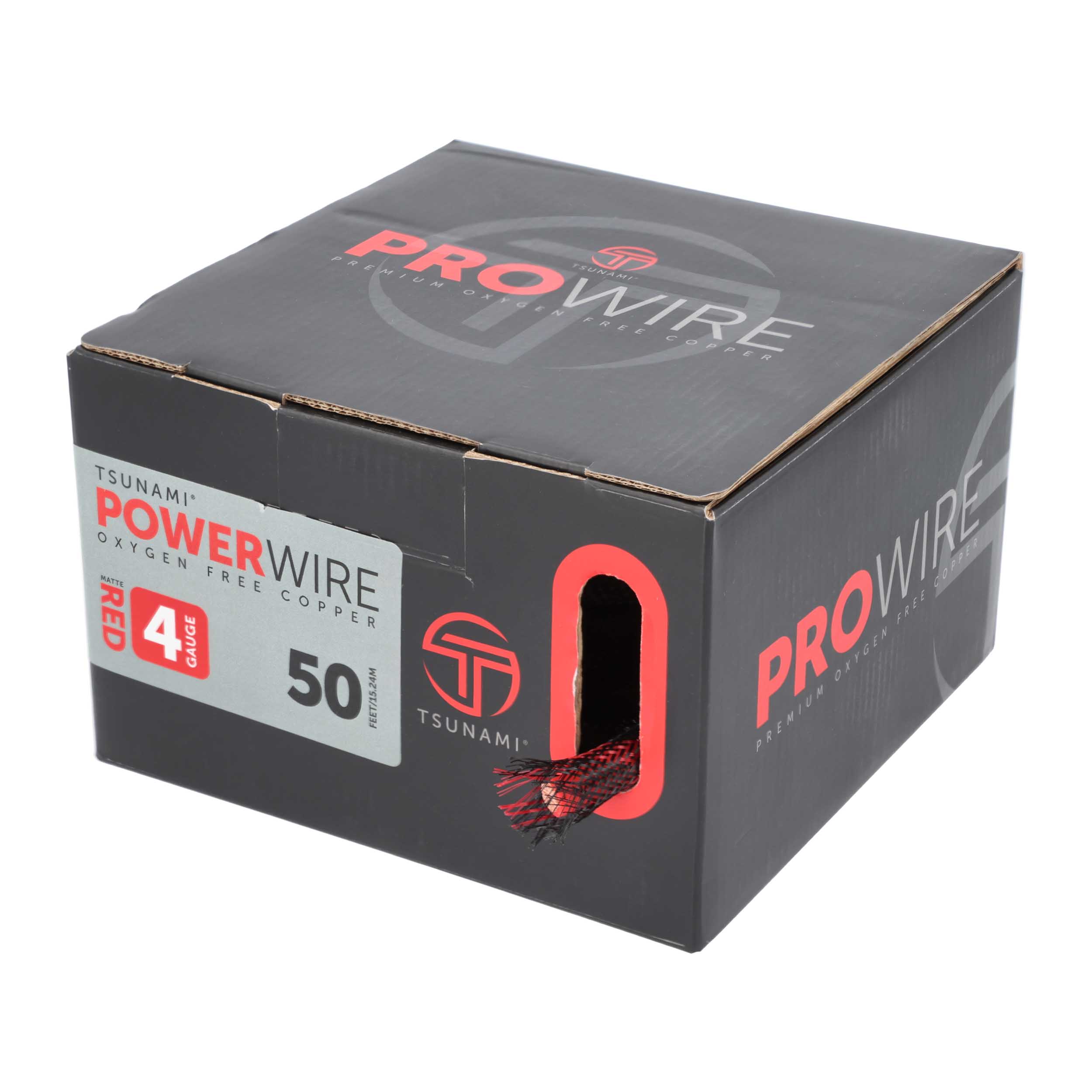 50Ft Spool Red 4ga w/Acc Kit