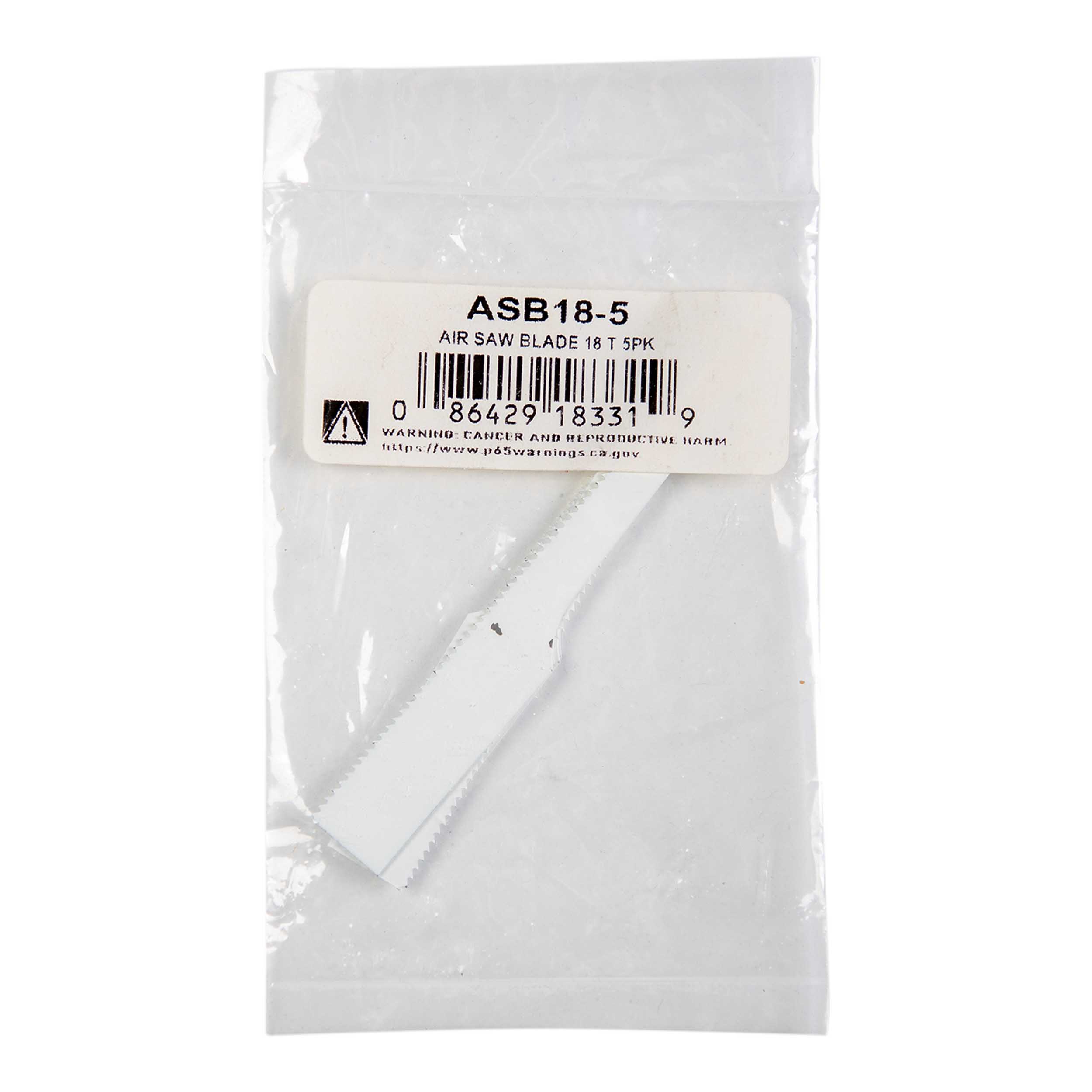 18TPI - 1/2 in Air Saw Blade - Package of 5