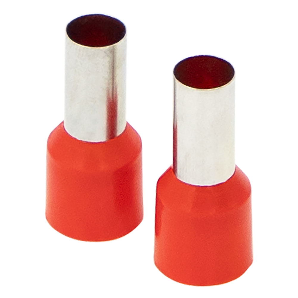 Ferrules - Red 8GA - 50 per bag