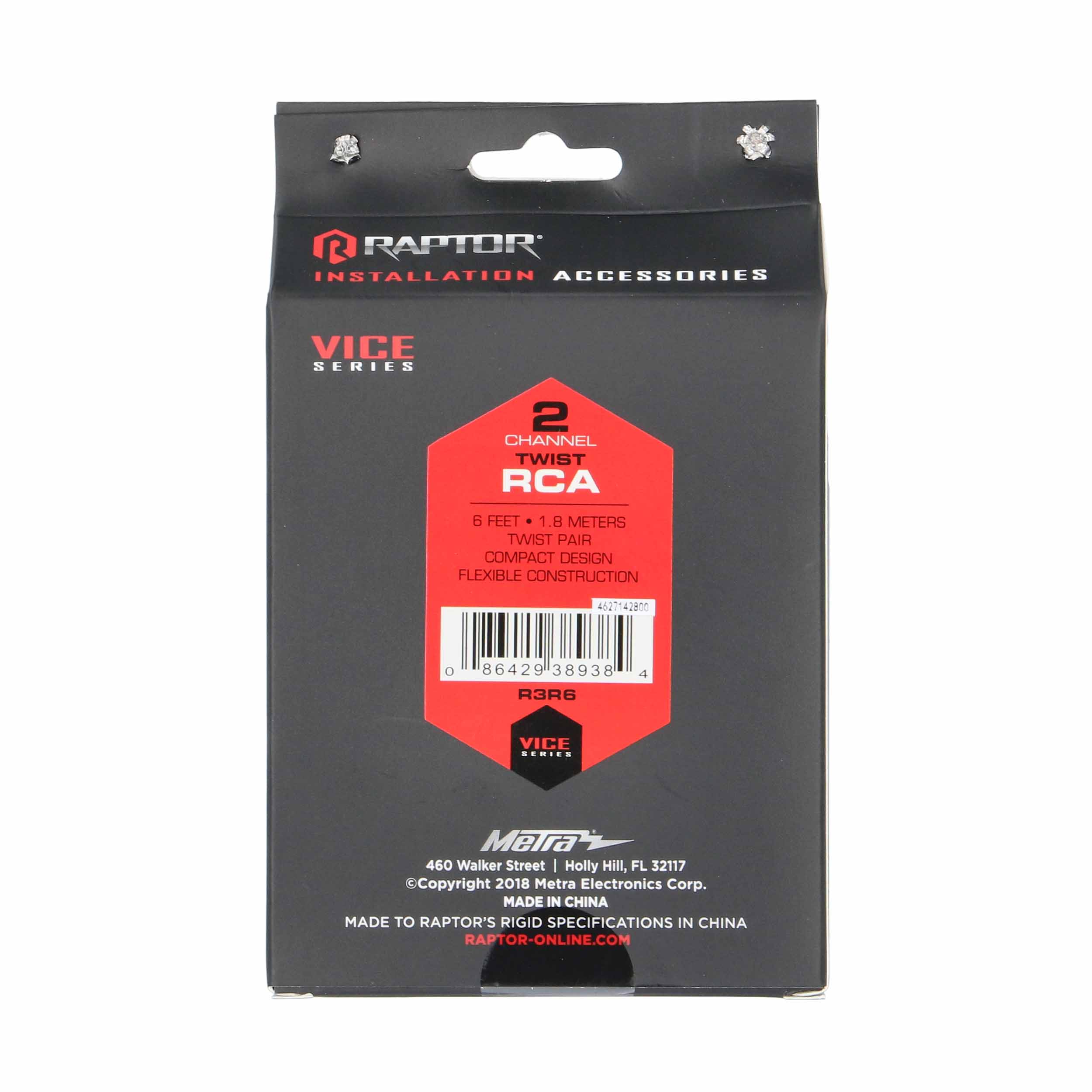 RCA 2-Channel Audio Cable - Vice Series 6 Feet
