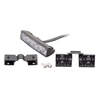 White/Amber Grille Marker Lights - 4.1 Inch, 6 LED