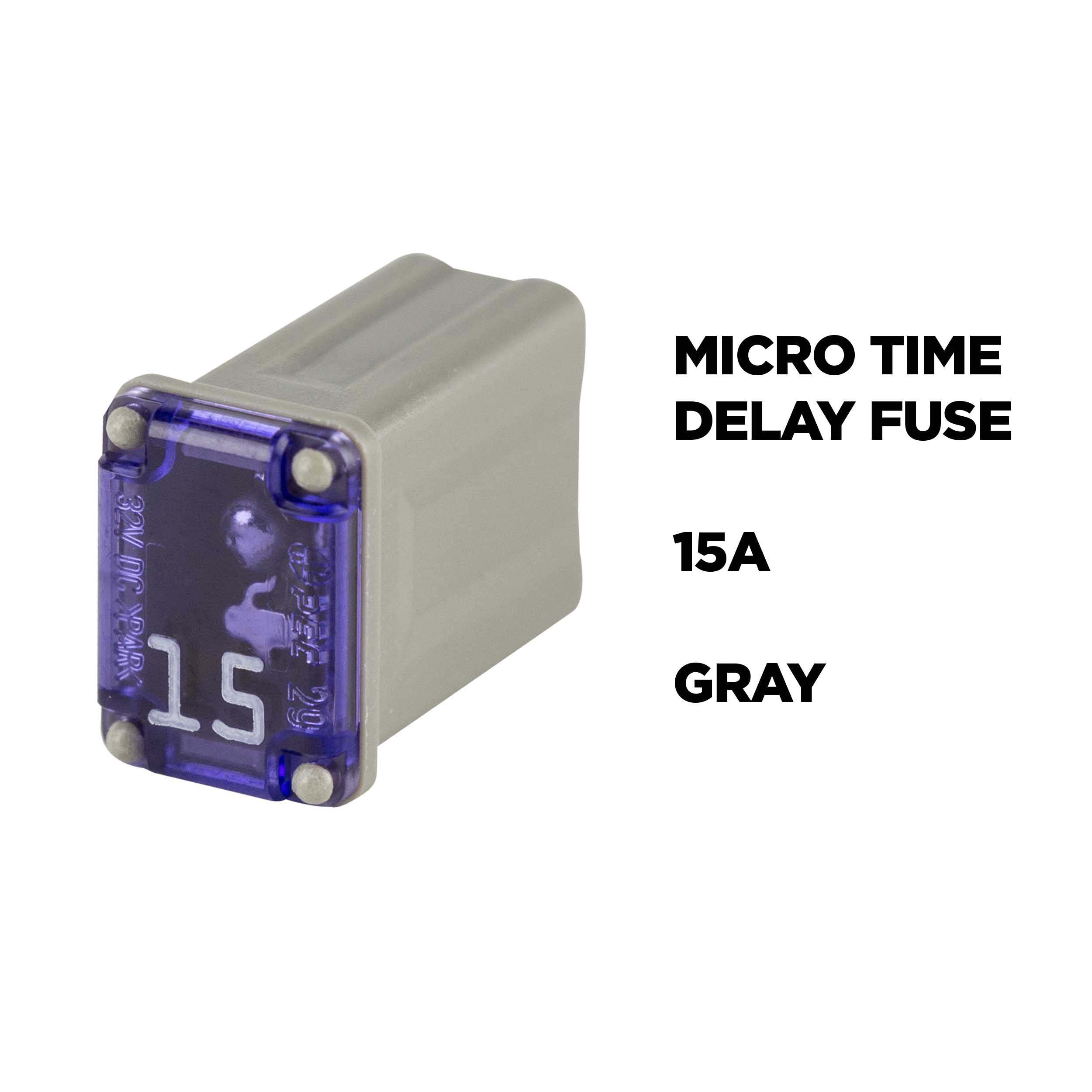 15AMP MICRO FEMALE TIME DELAY FUSE - each