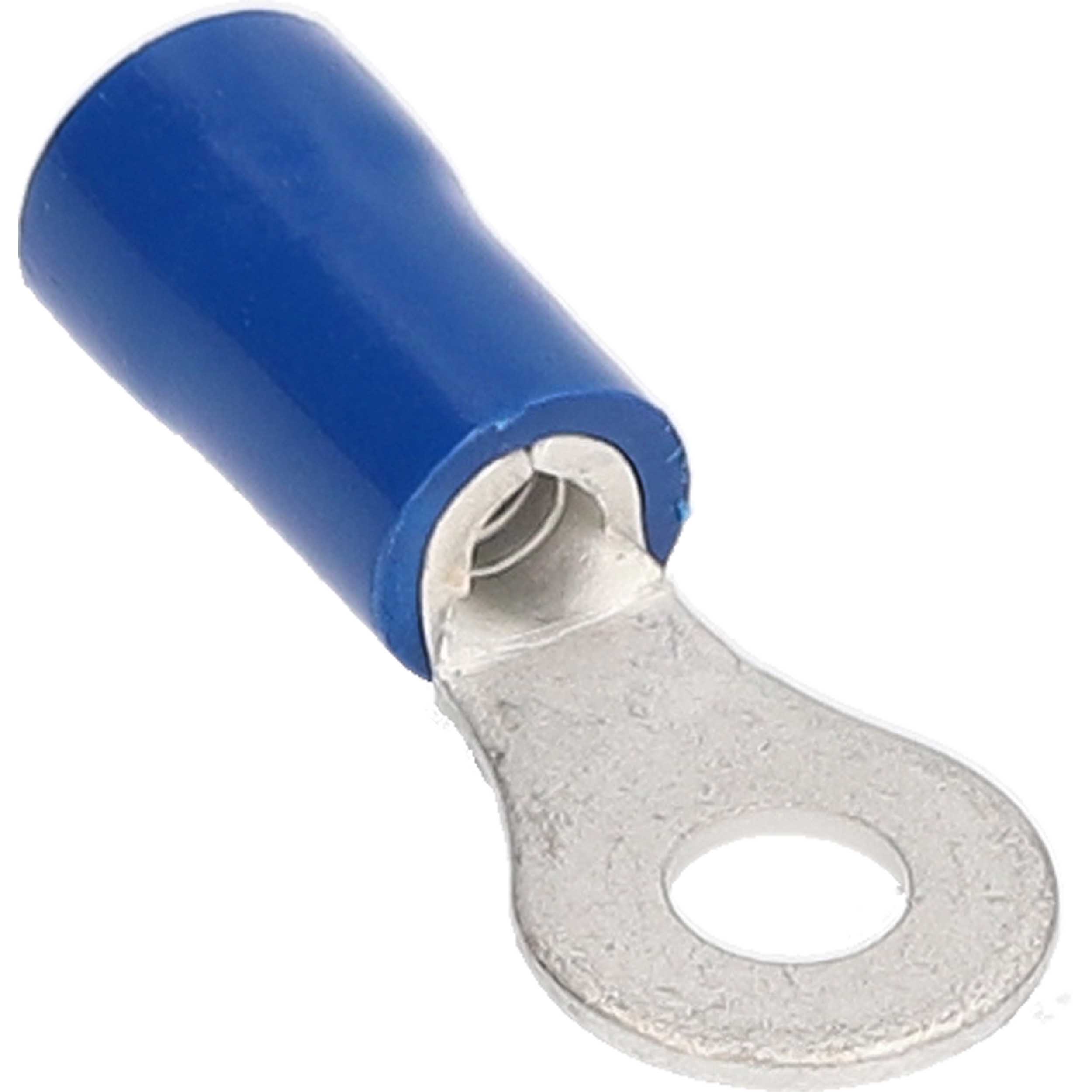 Blue Vinyl Ring Terminal 16-14 Gauge #10 - Package of 100