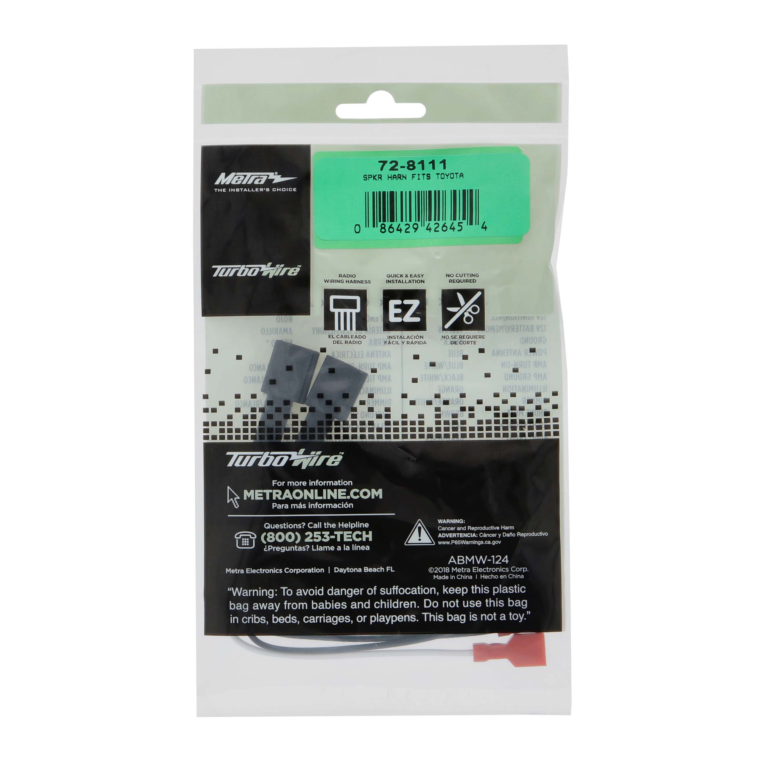 Speaker Harness Fits Select 2020-2024 Toyota Vehicles