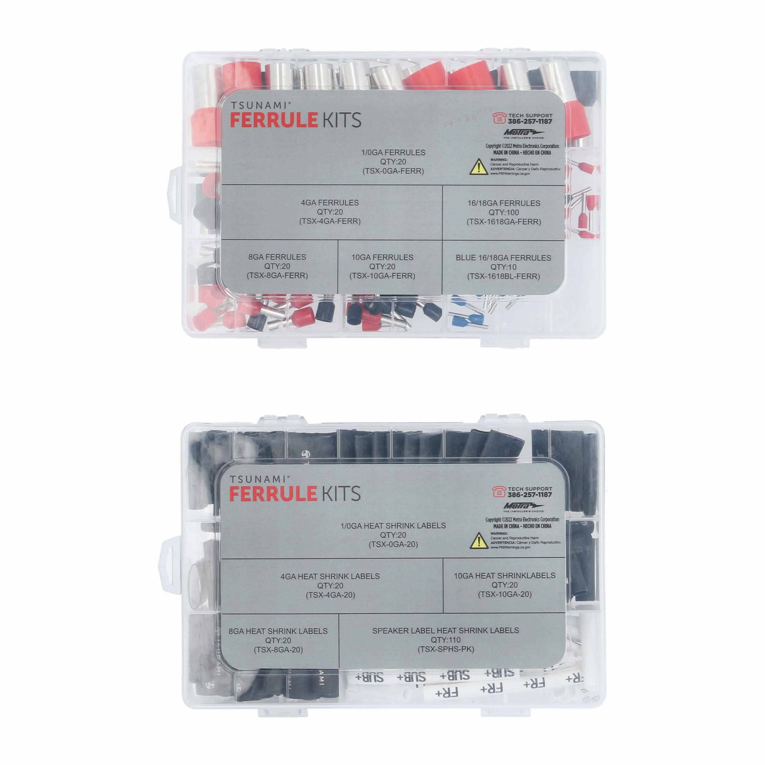 Clean Wire Installation Heat Shrink Label and Ferrule Kit