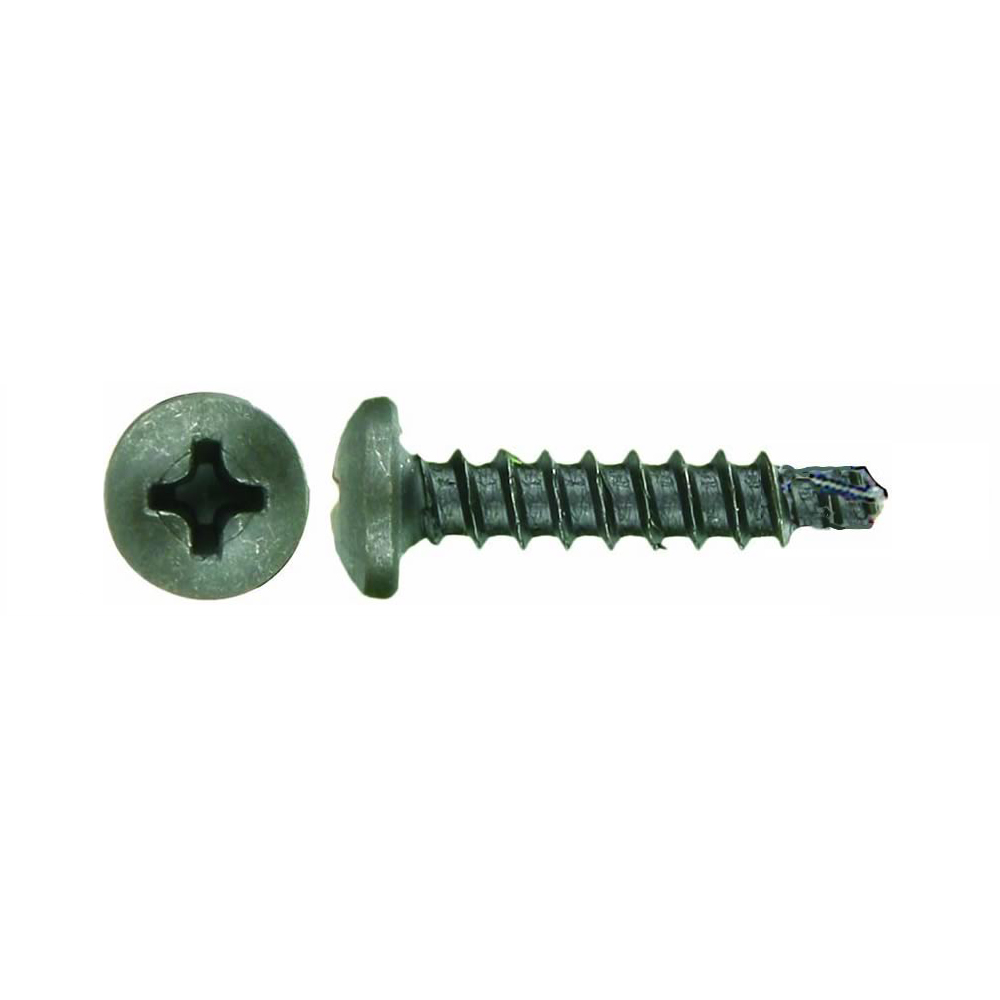 Phillips Pan Head Tek Screw #8 x 1 Inch - Box of 500