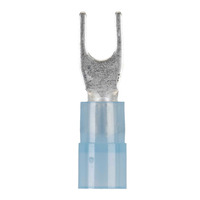 Blue Nylon Spade Terminals 16-14 Gauge #6 - Package of 100