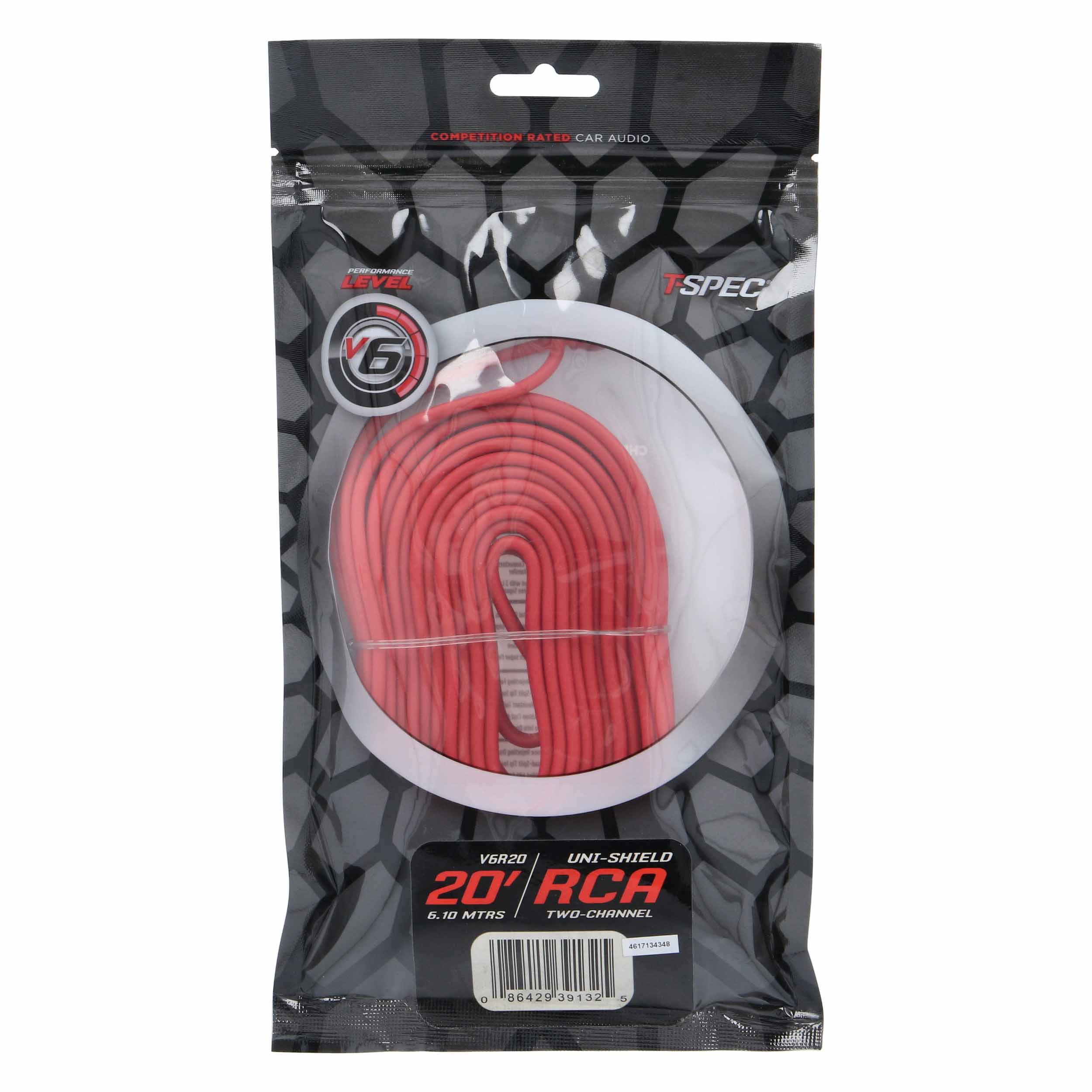 RCA v6 Series 2-Channel Audio Cable - 20 FT