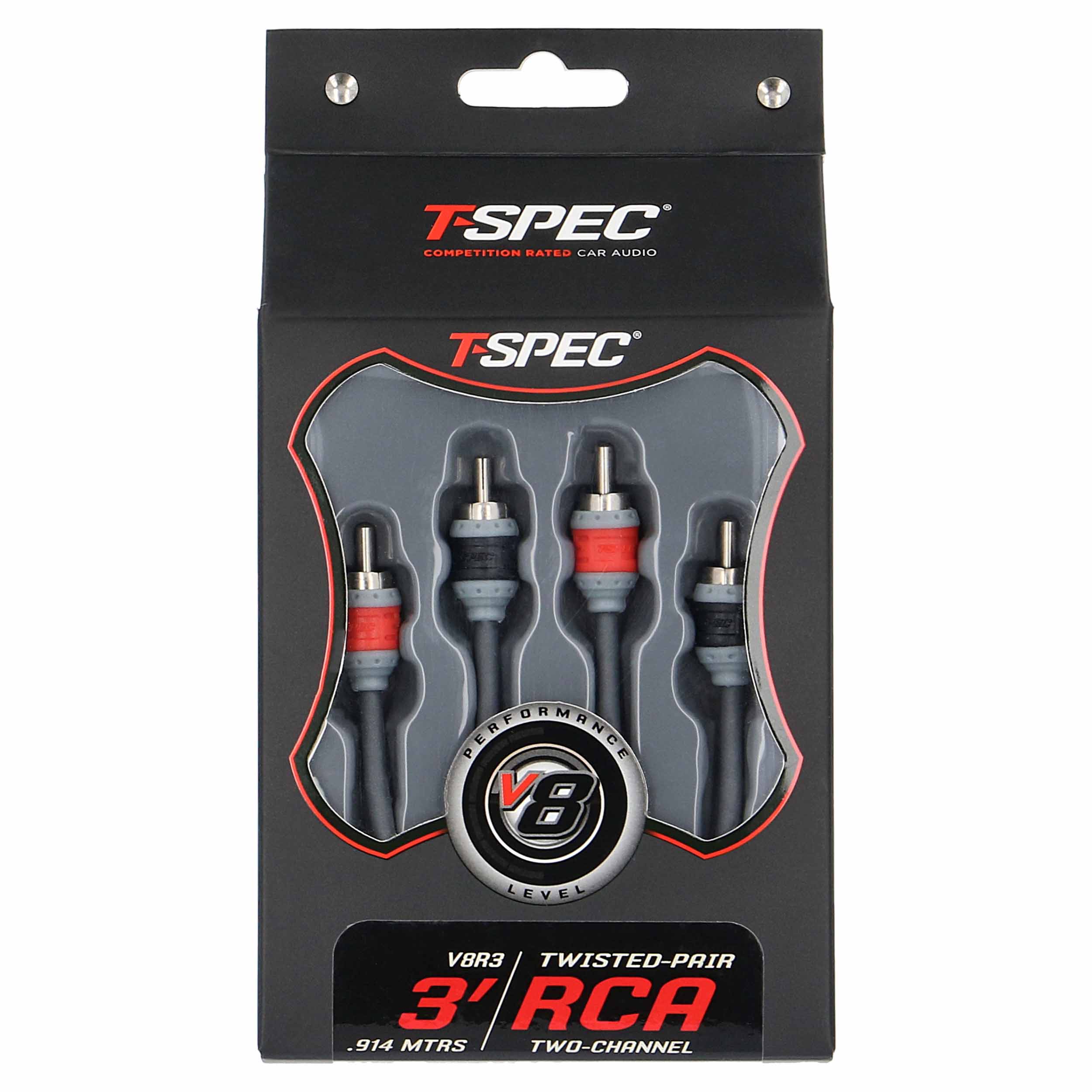 RCA v8 Series 2-Channel Audio Cable - 3 FT