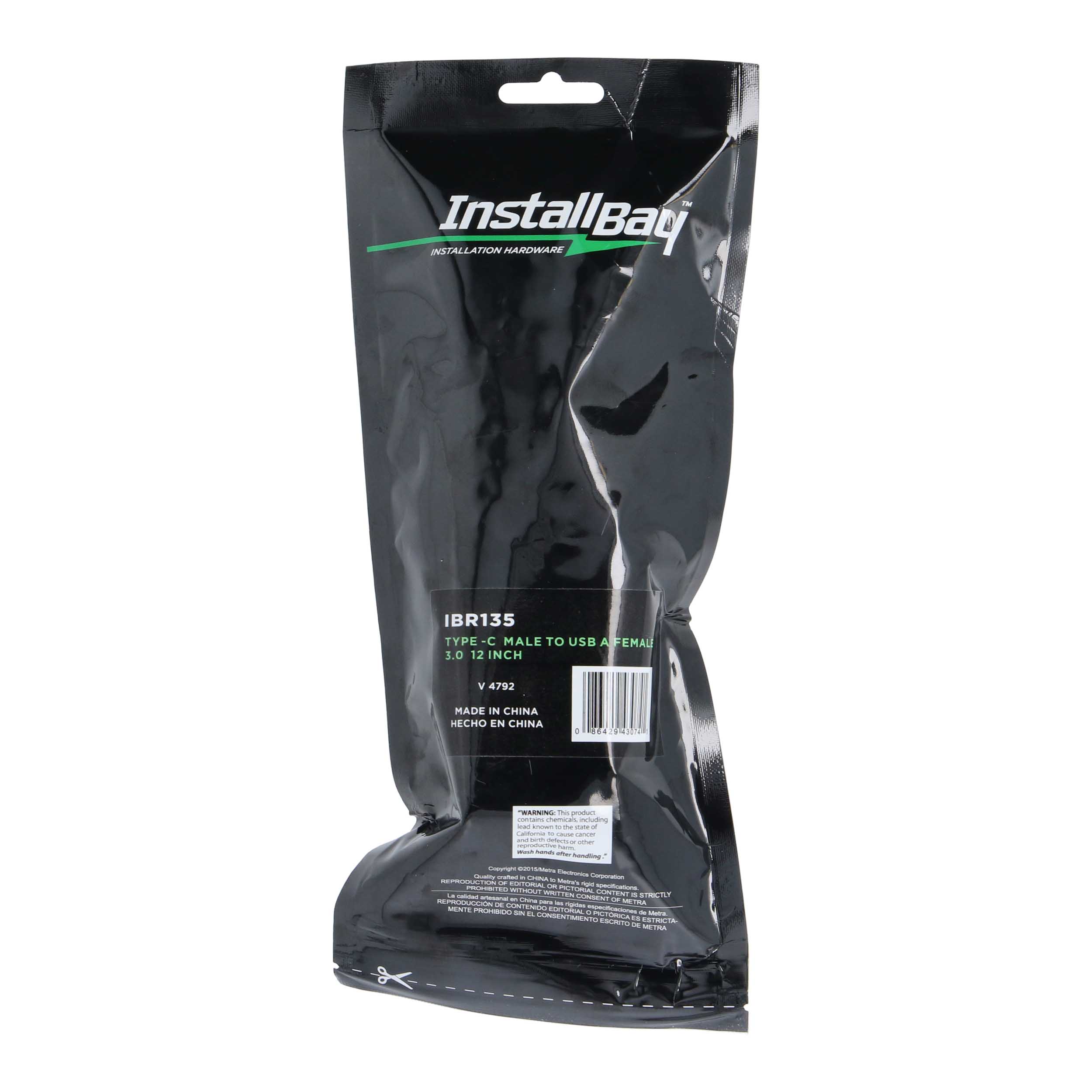 USB Type C Male To USB A Female 3.0  1 Ft.